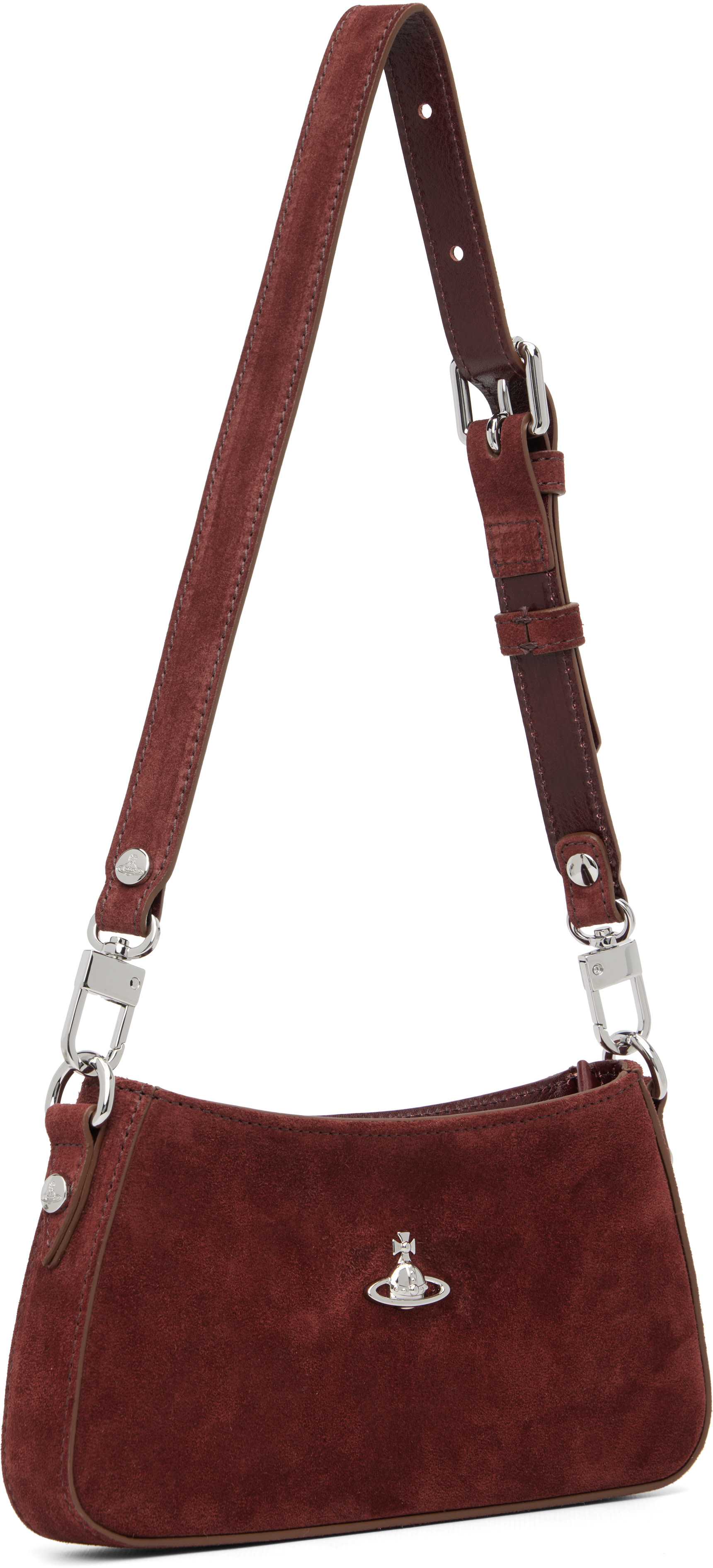 Vivienne Westwood: Burgundy Tasha Shoulder Phone Bag | SSENSE Norway