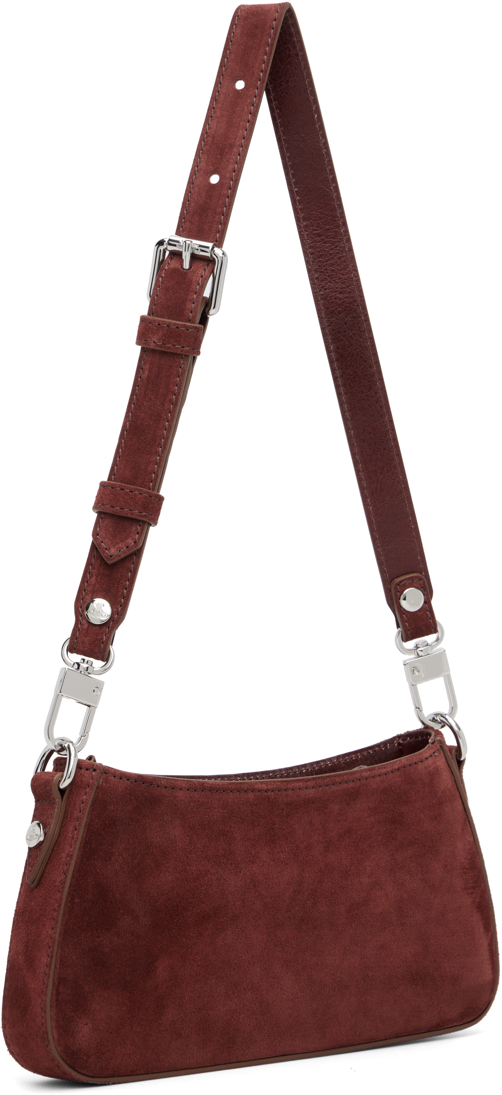 Vivienne Westwood: Burgundy Tasha Shoulder Phone Bag | SSENSE Italy