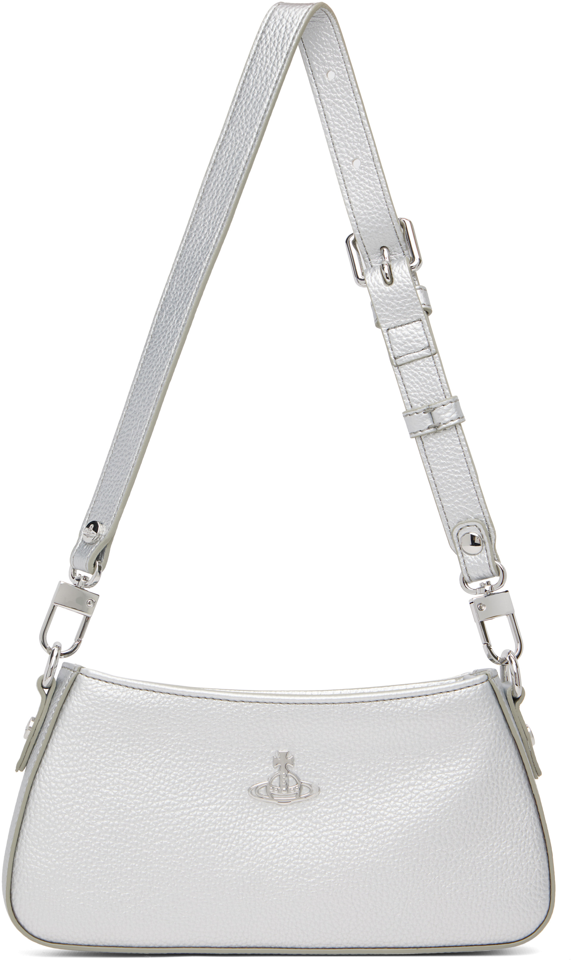 Vivienne Westwood: Silver Tasha Shoulder Phone Bag | SSENSE