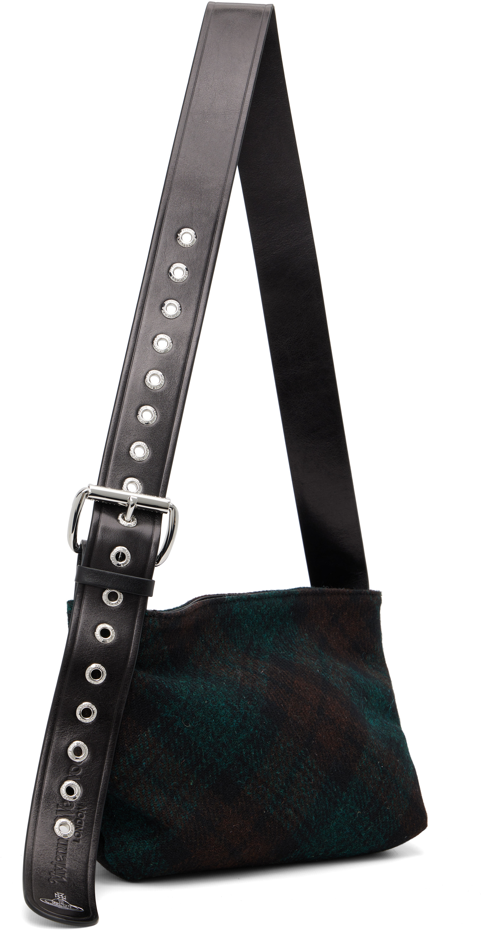Vivienne Westwood: Green Maxime Small Crossbody Bag | SSENSE