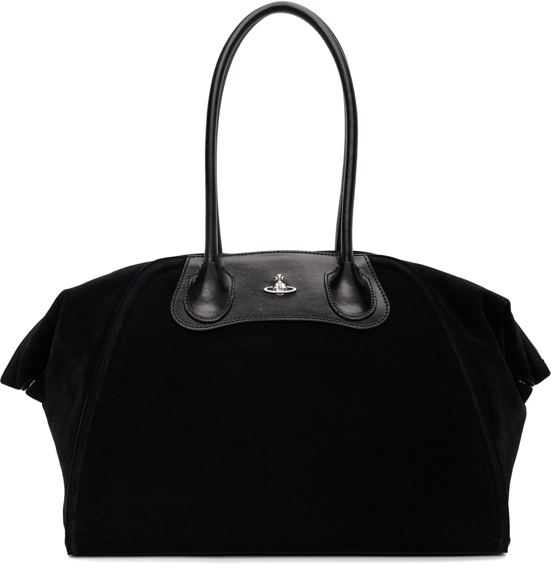ヴィヴィアンウエストウッド Vivienne Westwood: Black Shirley Holdall Tote | SSENSE