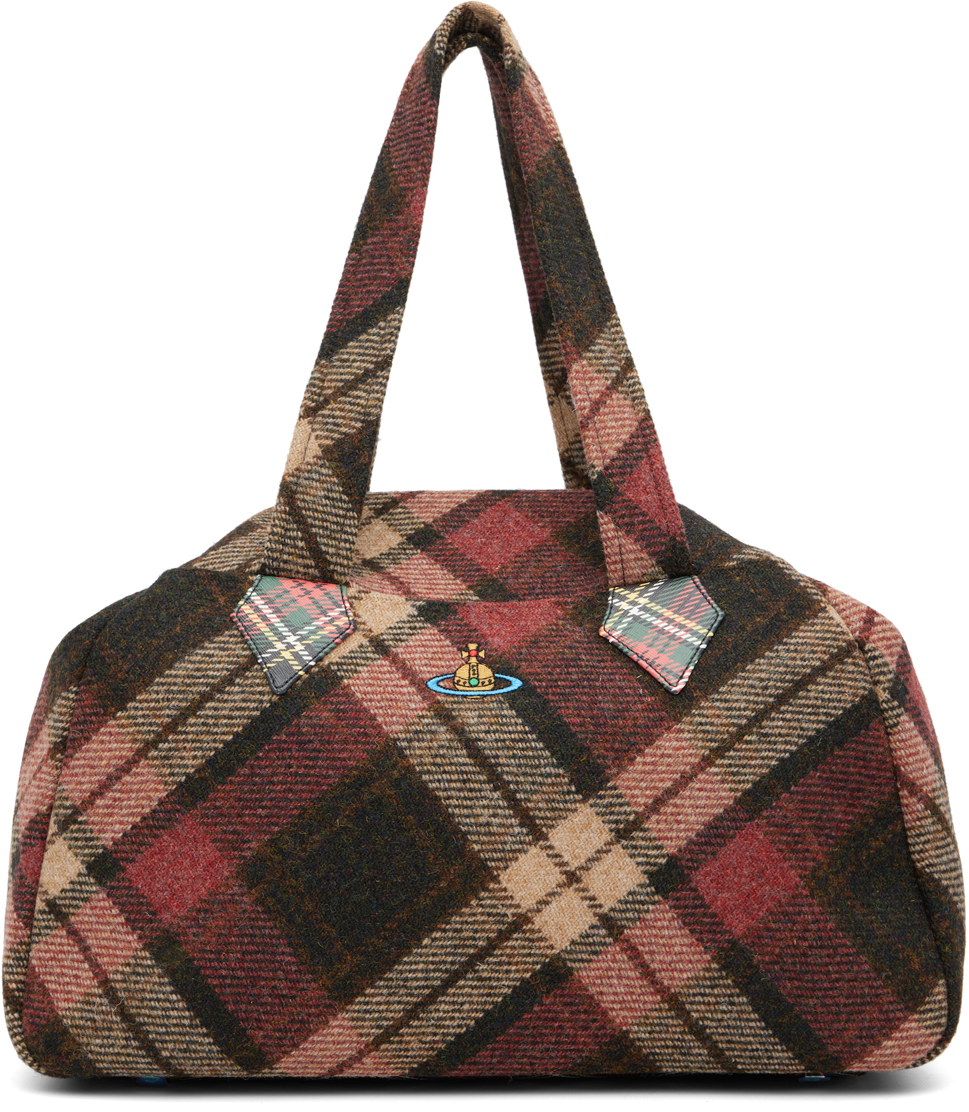 Vivienne Westwood: Brown & Red Archive Large Tote | SSENSE