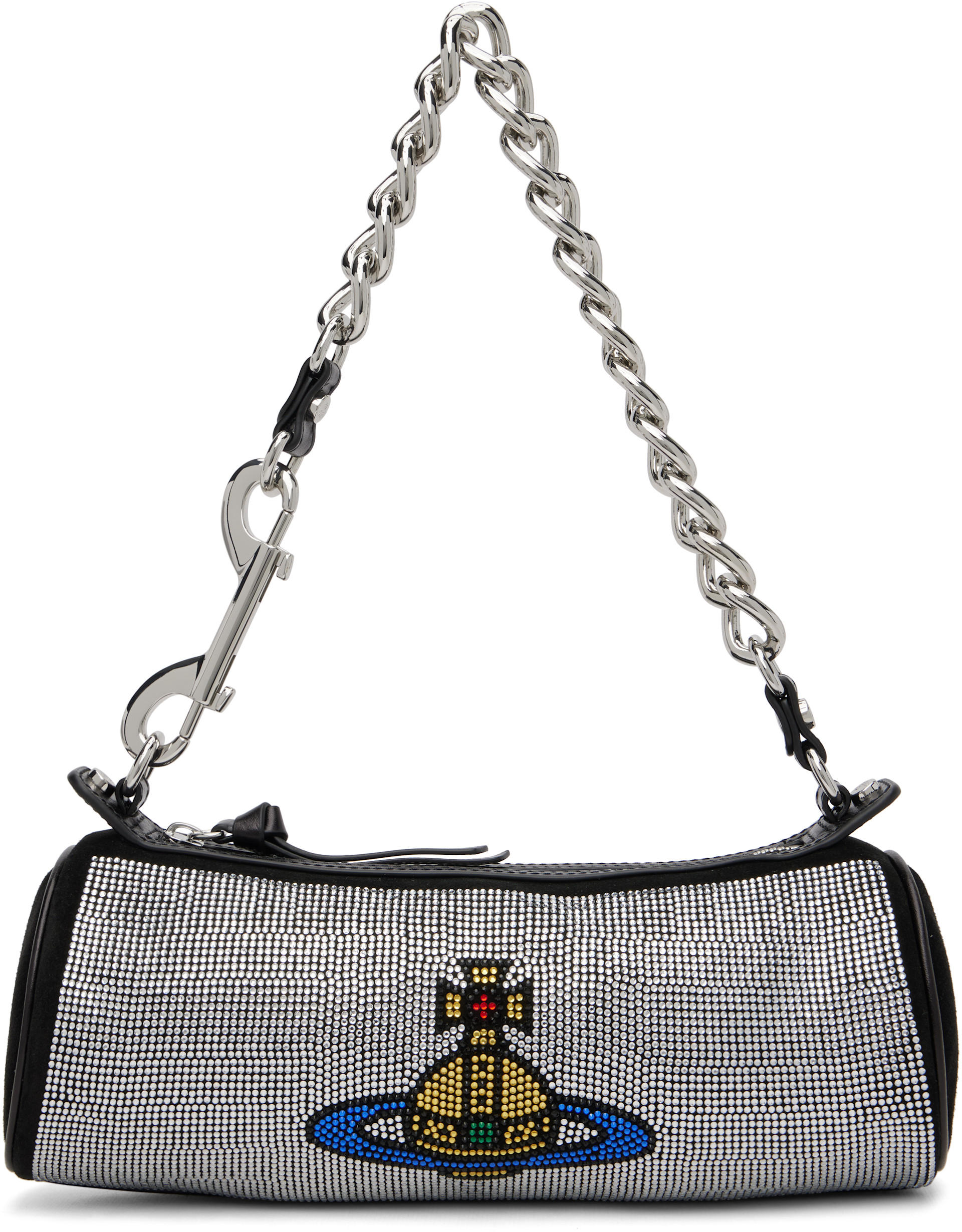 Vivienne Westwood: Black Cindy Cylinder Bag | SSENSE Canada
