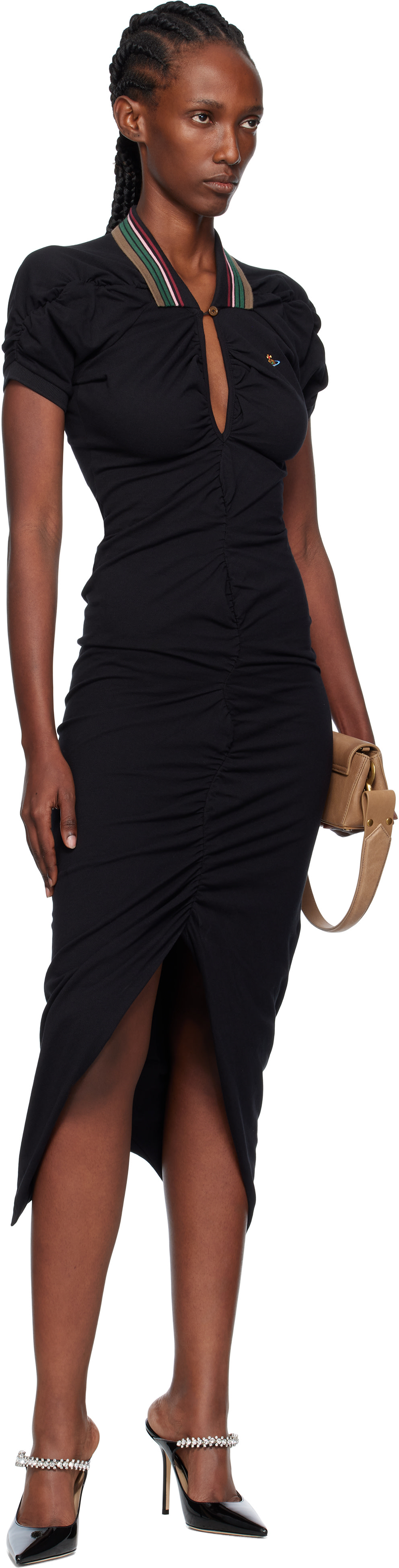 Vivienne Westwood Black Pulling Midi Dress