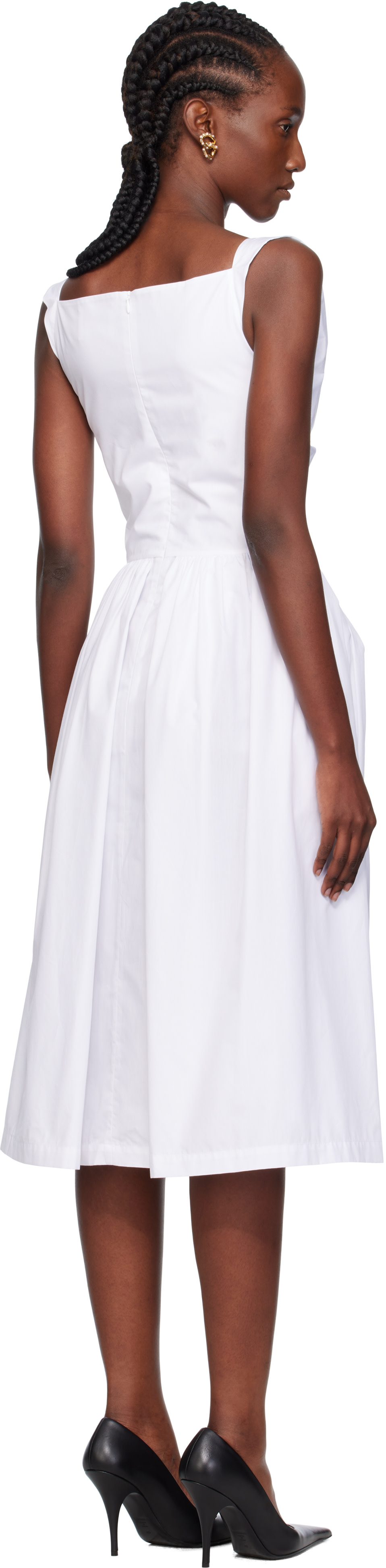 Vivienne Westwood: White Sunday Midi Dress | SSENSE United Kingdom