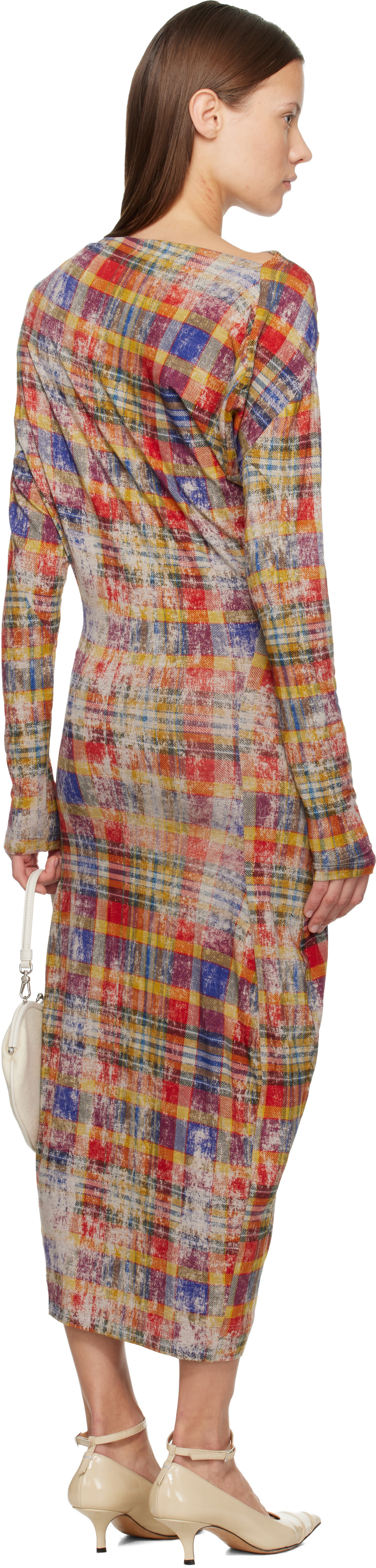 Vivienne Westwood: Multicolor LS Superbo Midi Dress | SSENSE