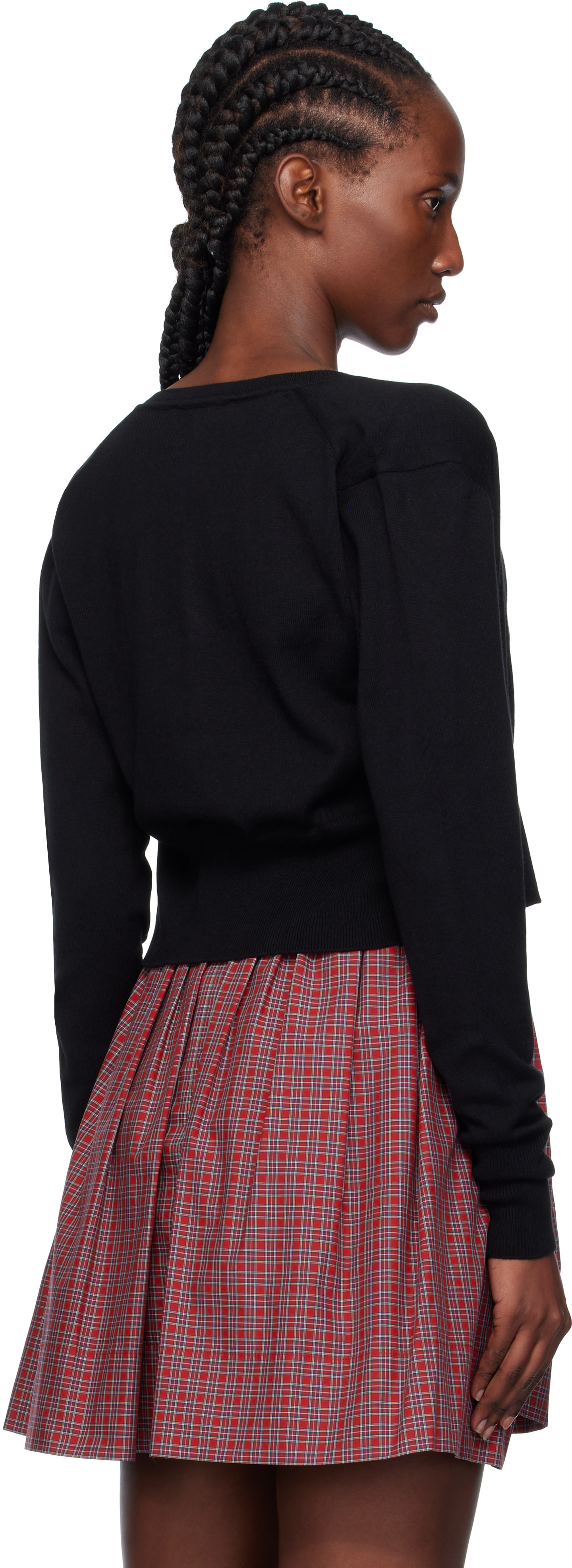 Vivienne Westwood: Black Bea Cropped Cardigan | SSENSE