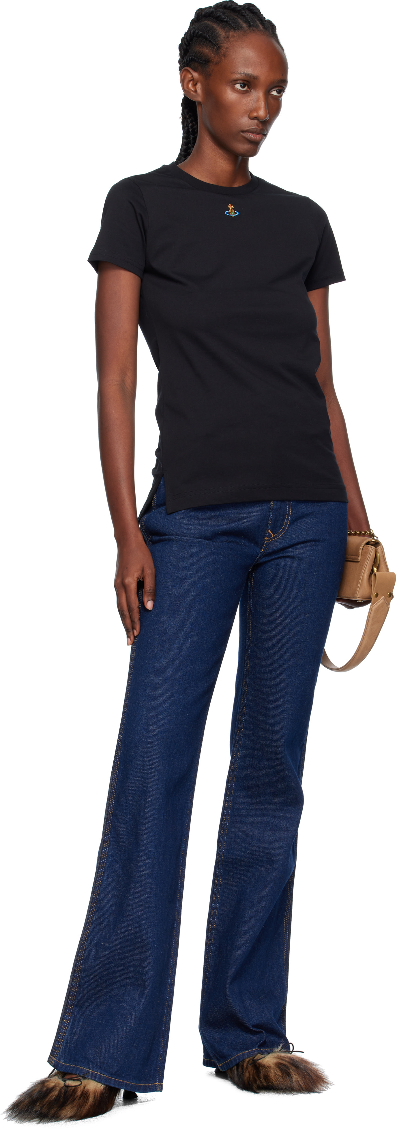 Vivienne Westwood: Black Orb Peru T-shirt | SSENSE