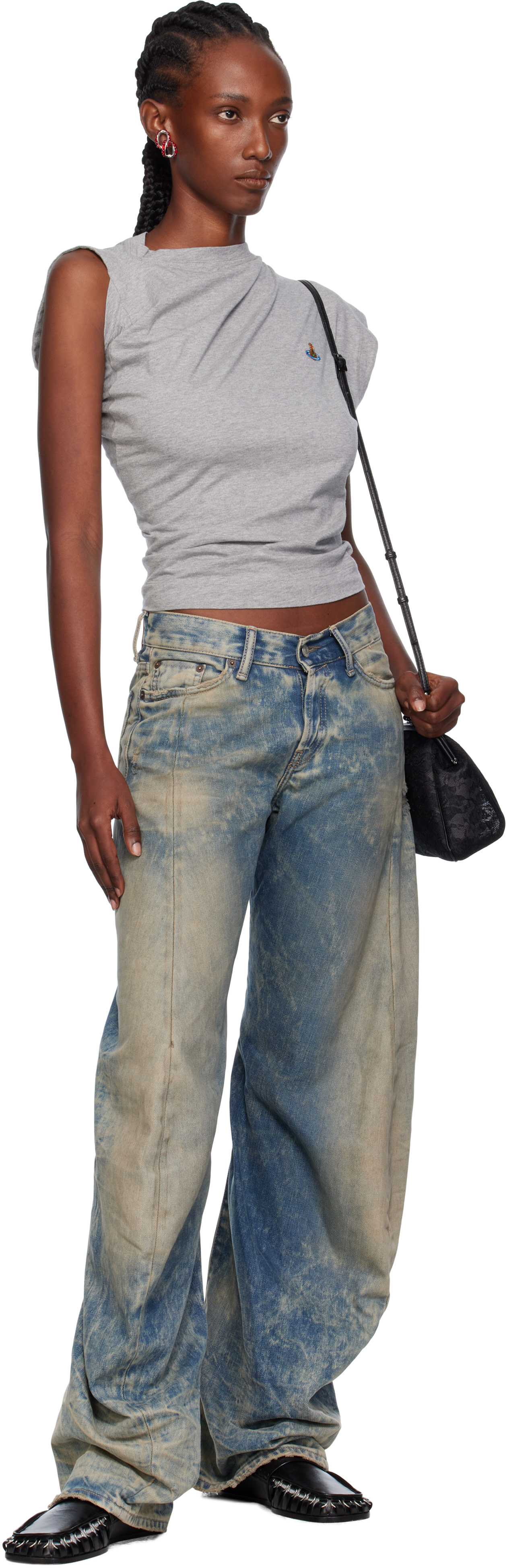 Vivienne Westwood: Gray Hebo T-shirt | SSENSE Vivienne Westwood: Gray Hebo T-shirt | SSENSE