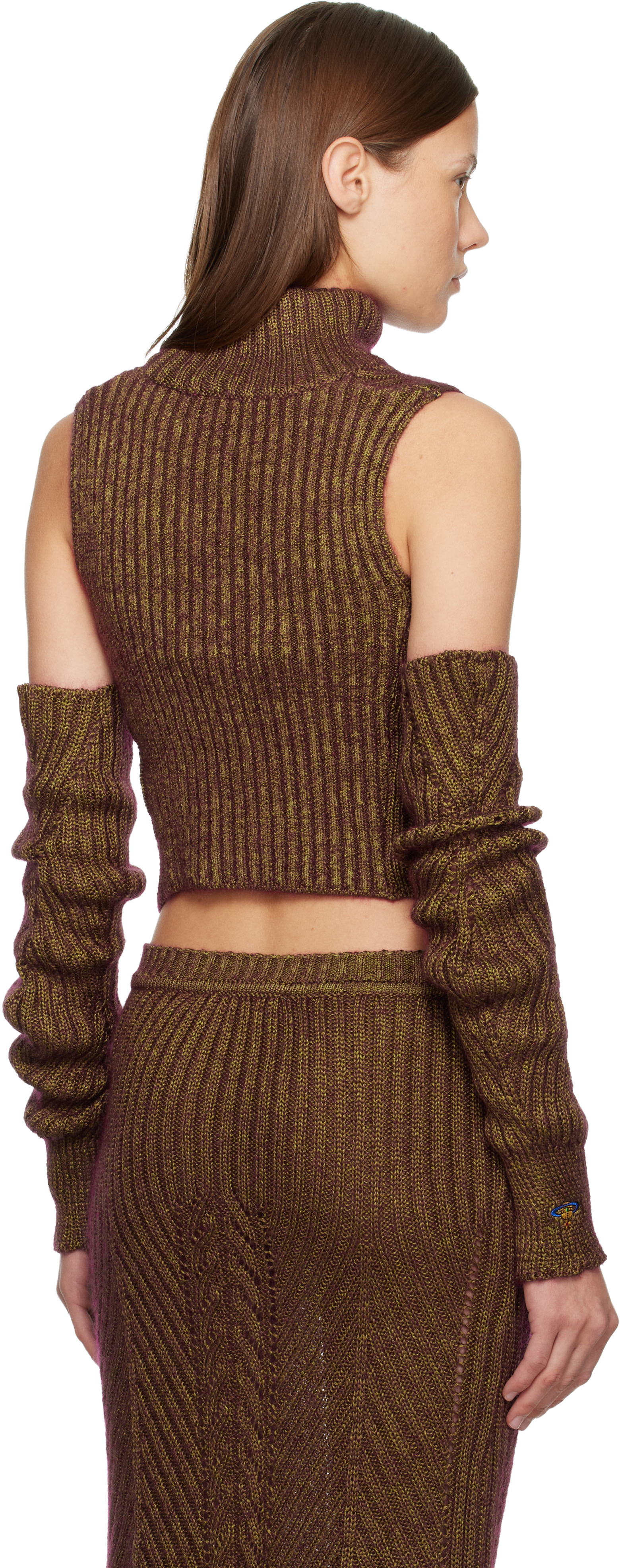Vivienne Westwood: Brown Mary Corset Top | SSENSE