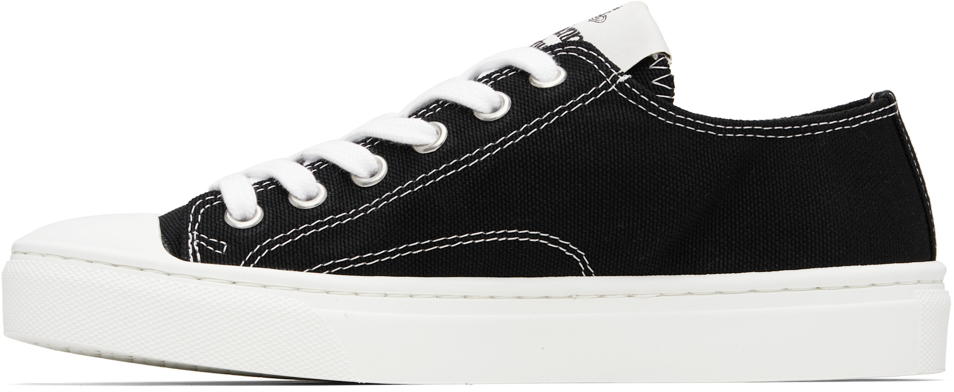 Vivienne Westwood: Black Plimsoll Low Top 2.0 Sneakers | SSENSE