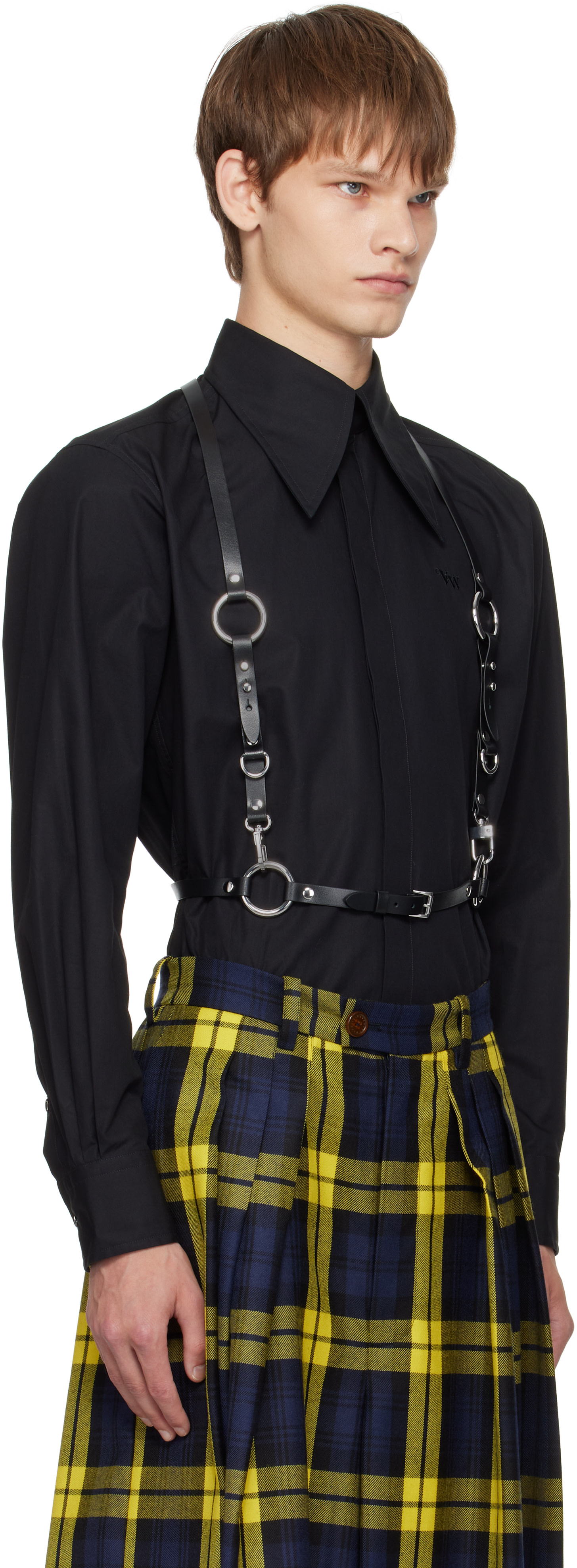 Vivienne Westwood: ブラック スムースレザー ハーネス | SSENSE 日本 Vivienne Westwood: ブラック スムースレザー ハーネス | SSENSE 日本