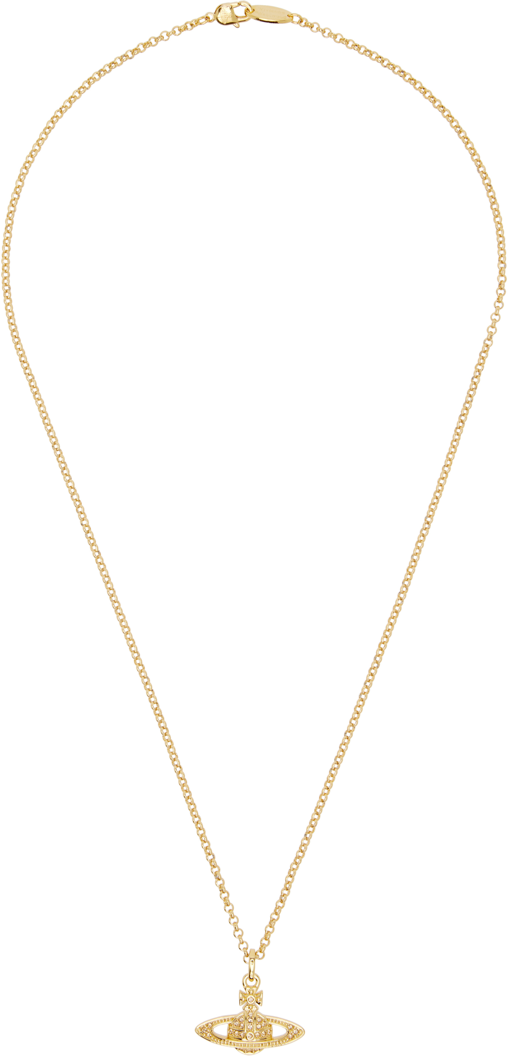 Vivienne Westwood: Mini Bas Relief Orb Pendant Necklace | SSENSE