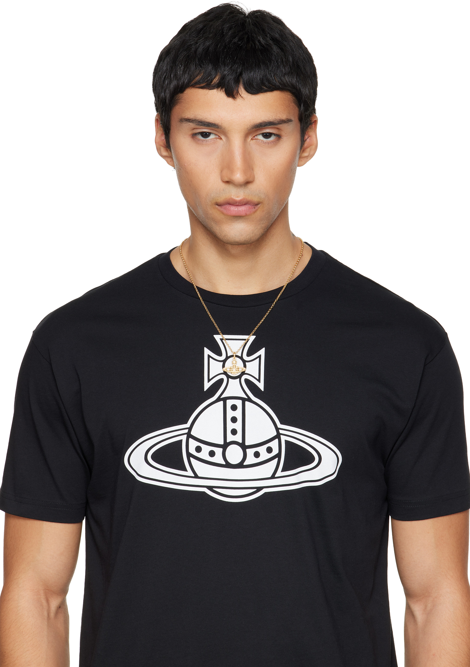 Vivienne Westwood: Mini Bas Relief Orb Pendant Necklace | SSENSE