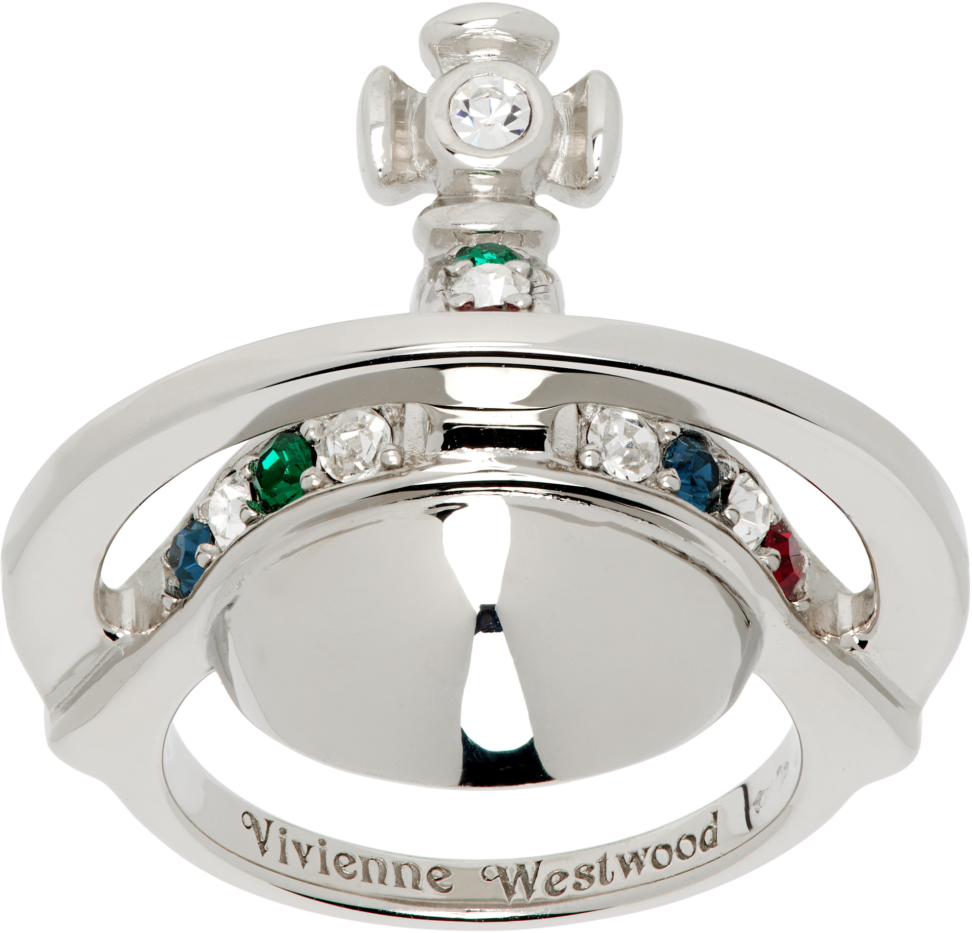 vivienne westwood シルバーリング Vivienne Westwood: Solid Orb Ring | SSENSE