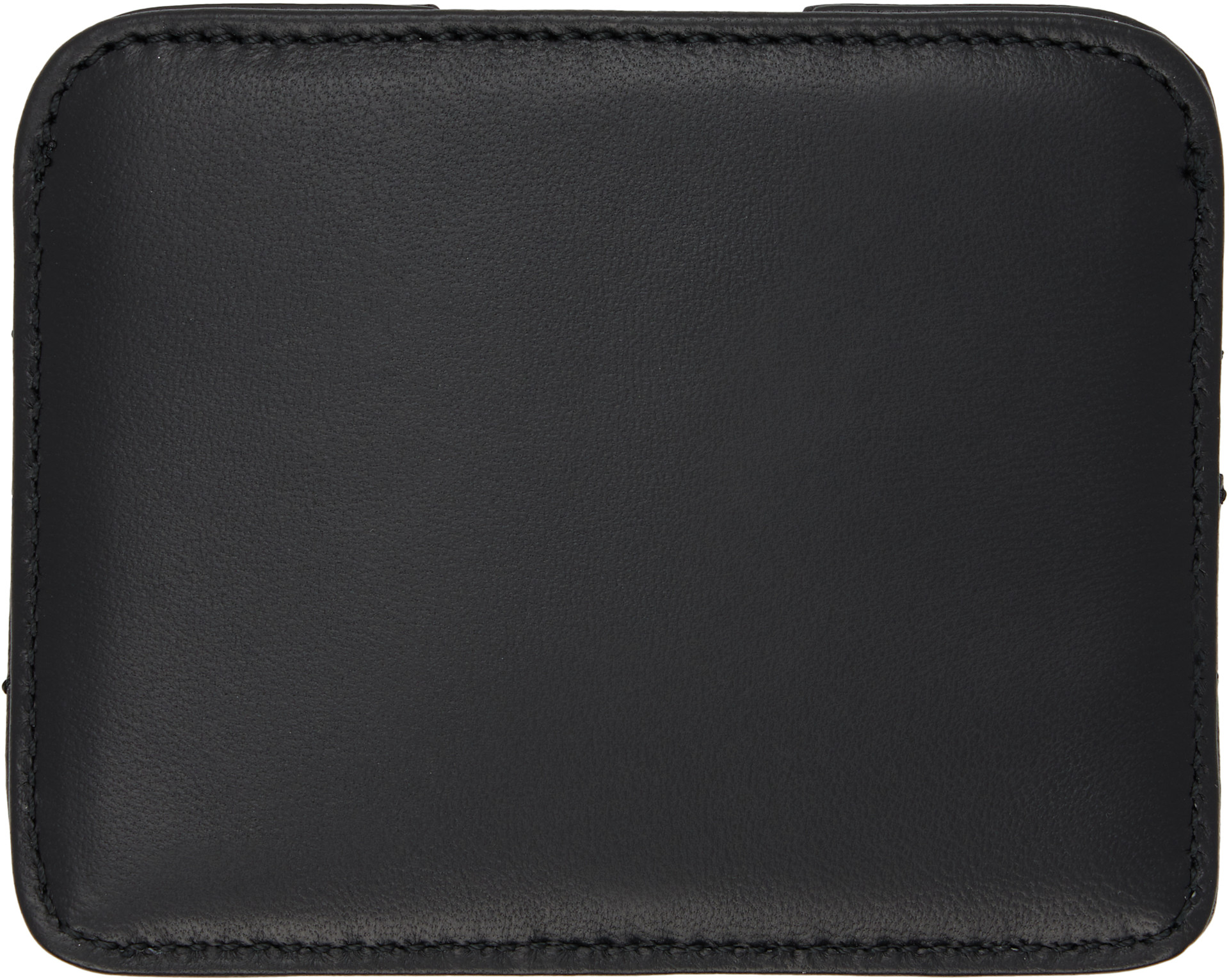 Vivienne Westwood: Black Half Moon Flat Card Holder | SSENSE
