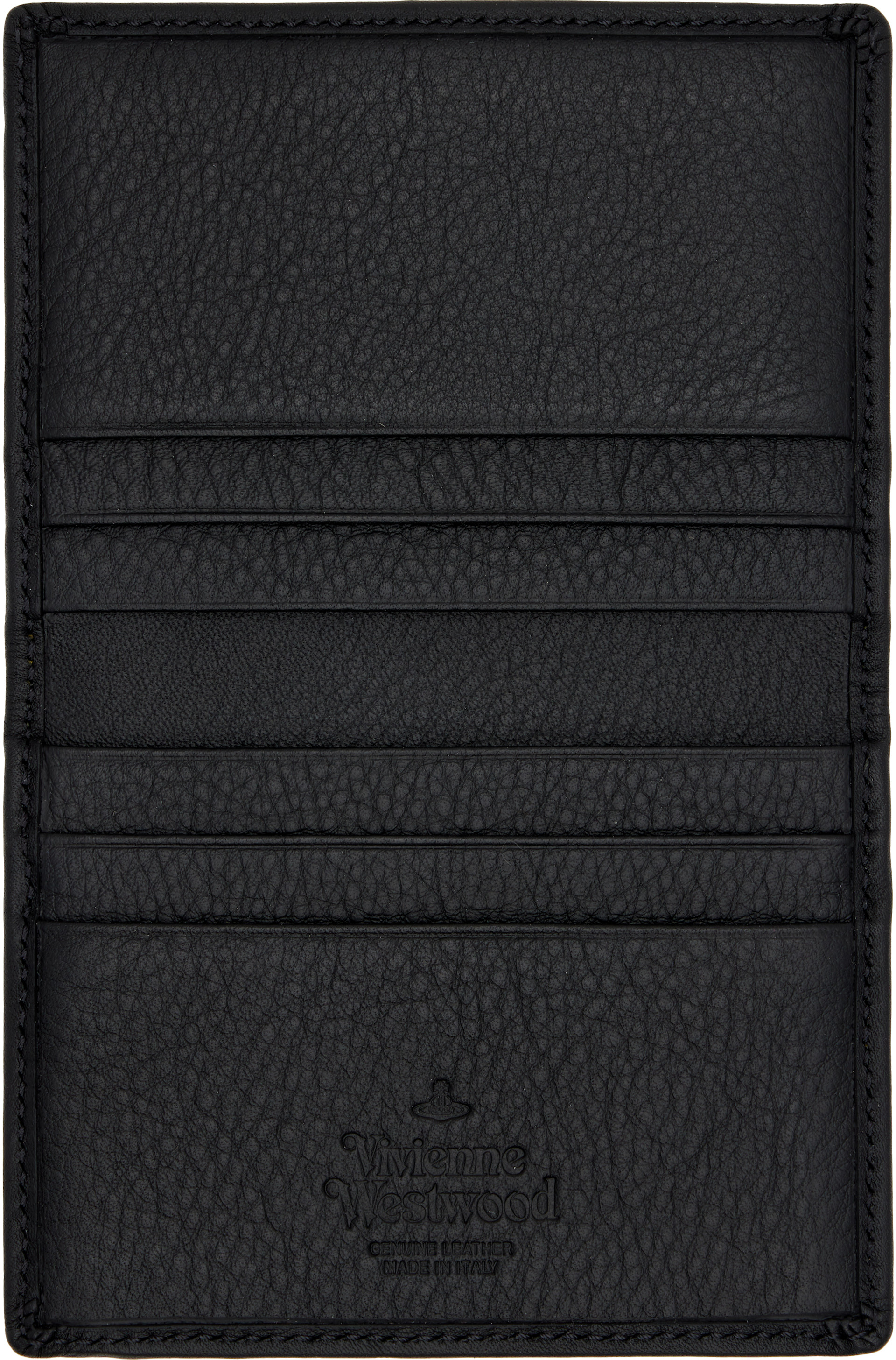 Vivienne Westwood: Black Injected Orb Card Holder | SSENSE