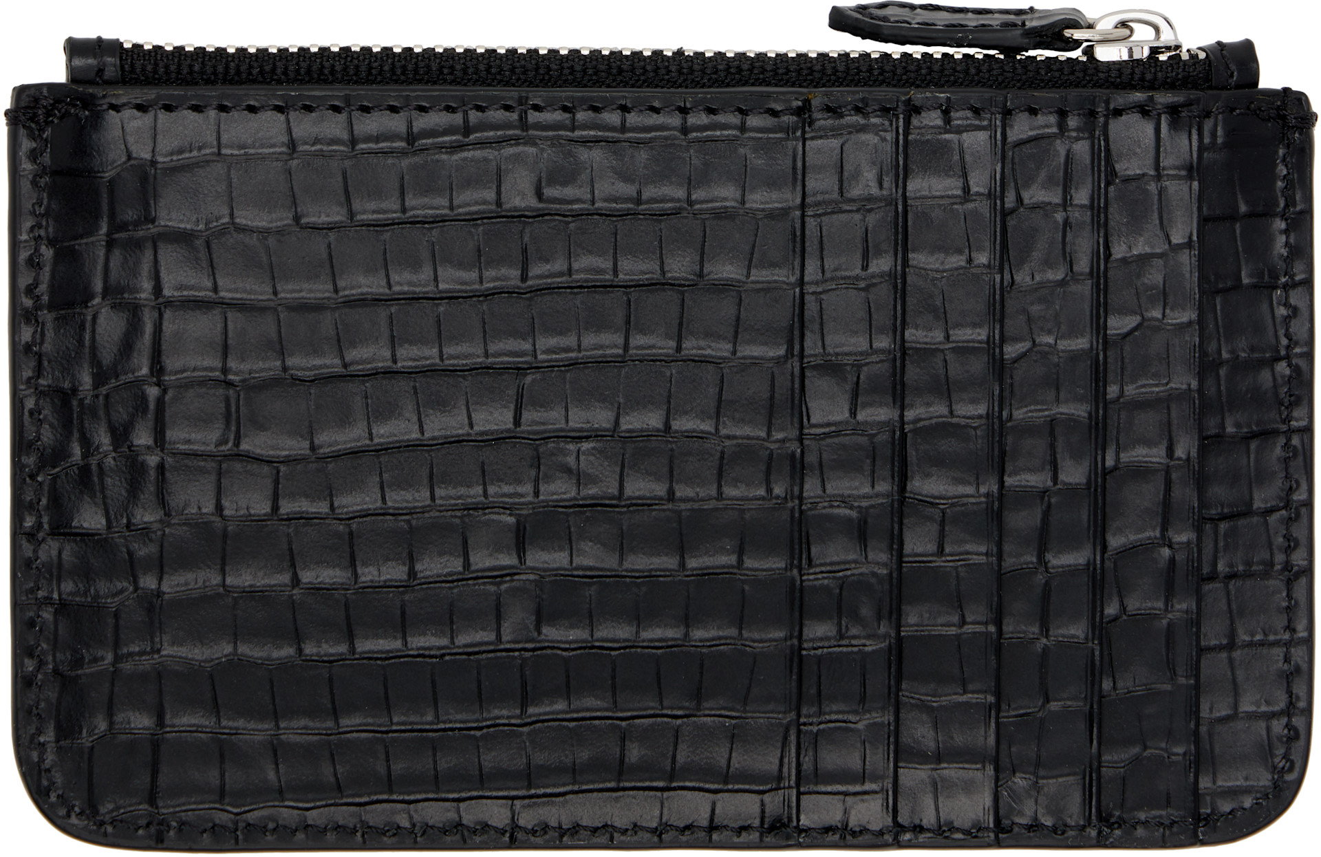 Vivienne Westwood ブラック ケース Vivienne Westwood: ブラック Half Moon クロコエンボス カードケース