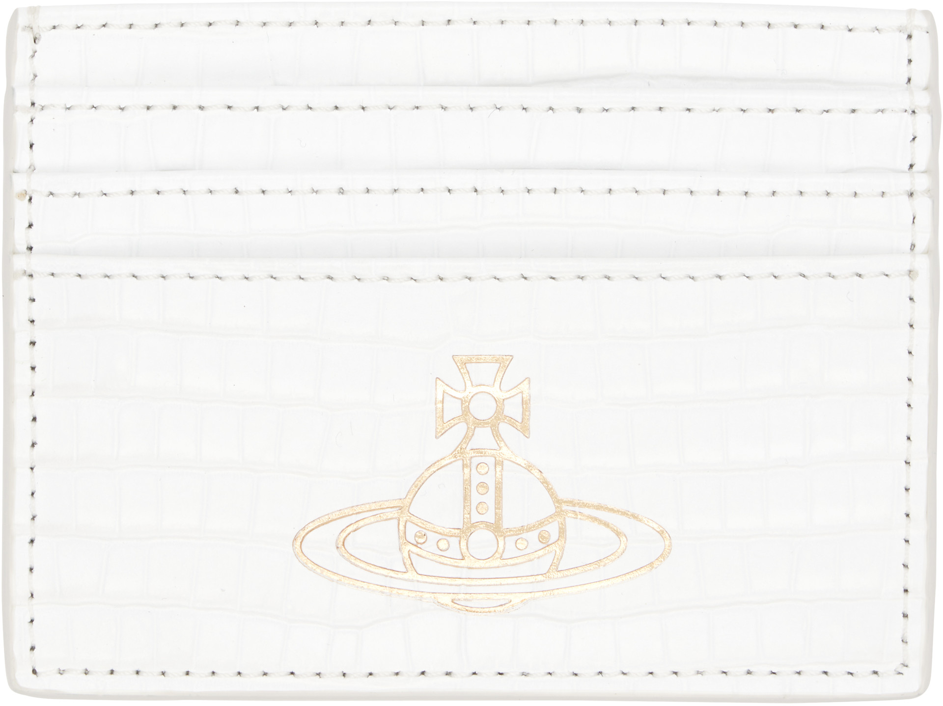 Vivienne Westwood: White Flat Card Holder | SSENSE