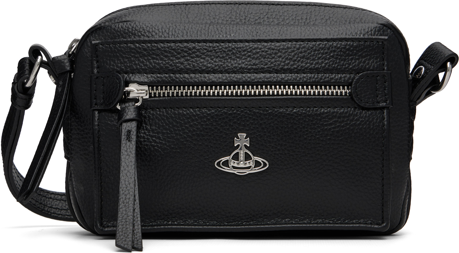 Vivienne Westwood: Black Hannah Crossbody Bag | SSENSE