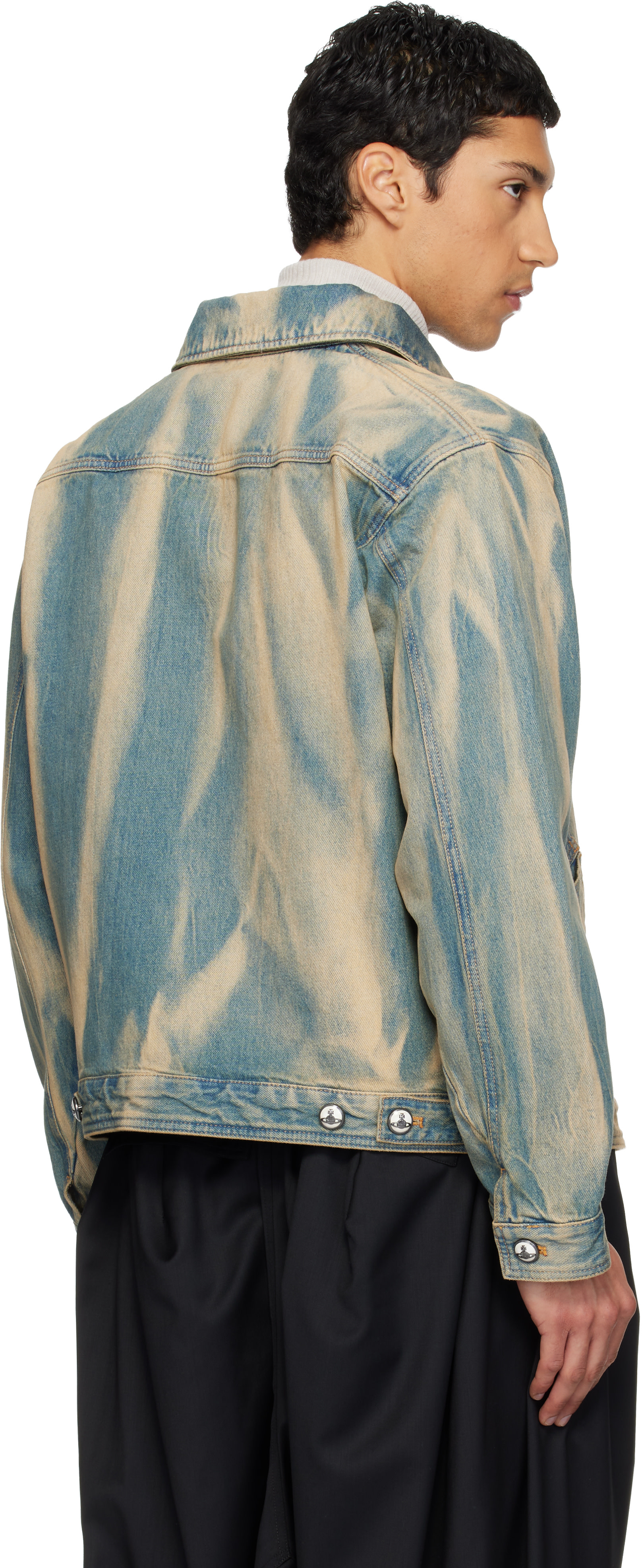Vivienne Westwood: Blue Piranha Denim Jacket | SSENSE