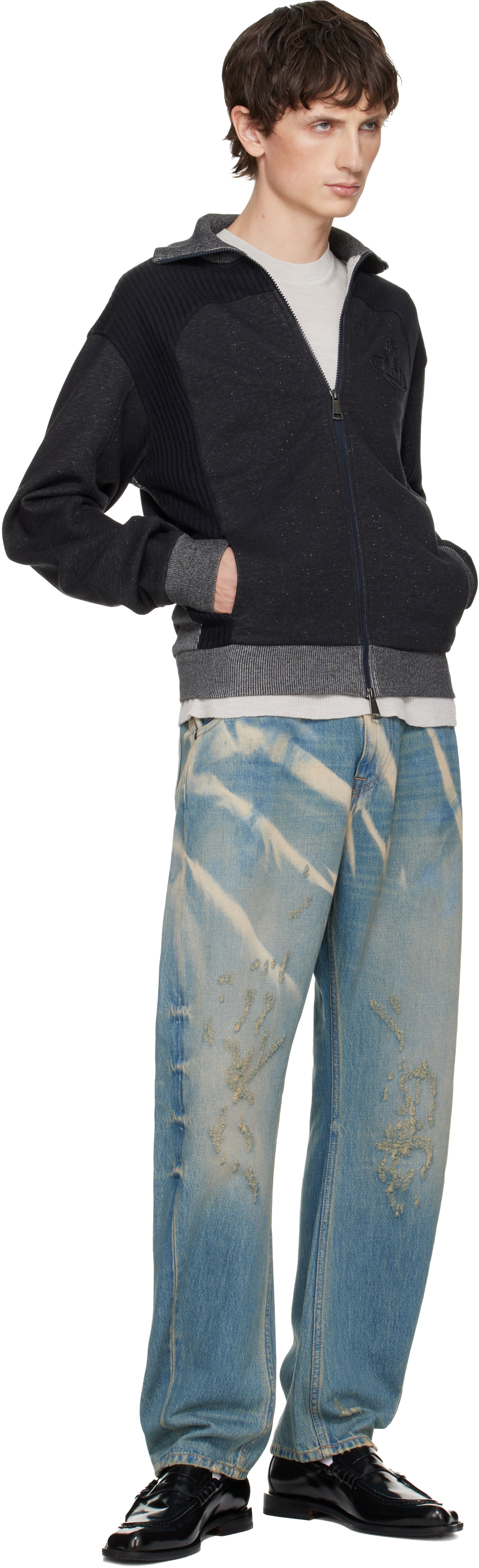 Vivienne Westwood: Blue Buckle Back Jeans | SSENSE