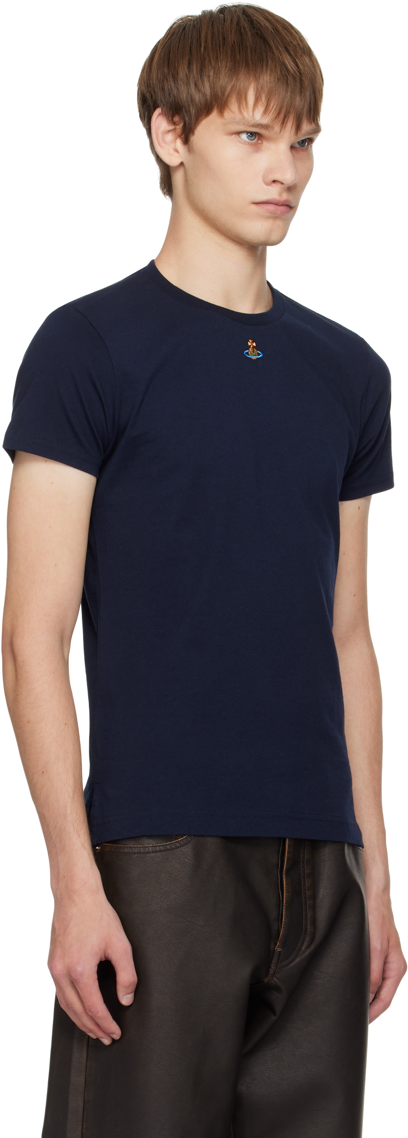 【Vivienne Westwood】カウボーイＴシャツ　紺/sizeS Vivienne Westwood: ネイビー Orb Peru Tシャツ | SSENSE 日本