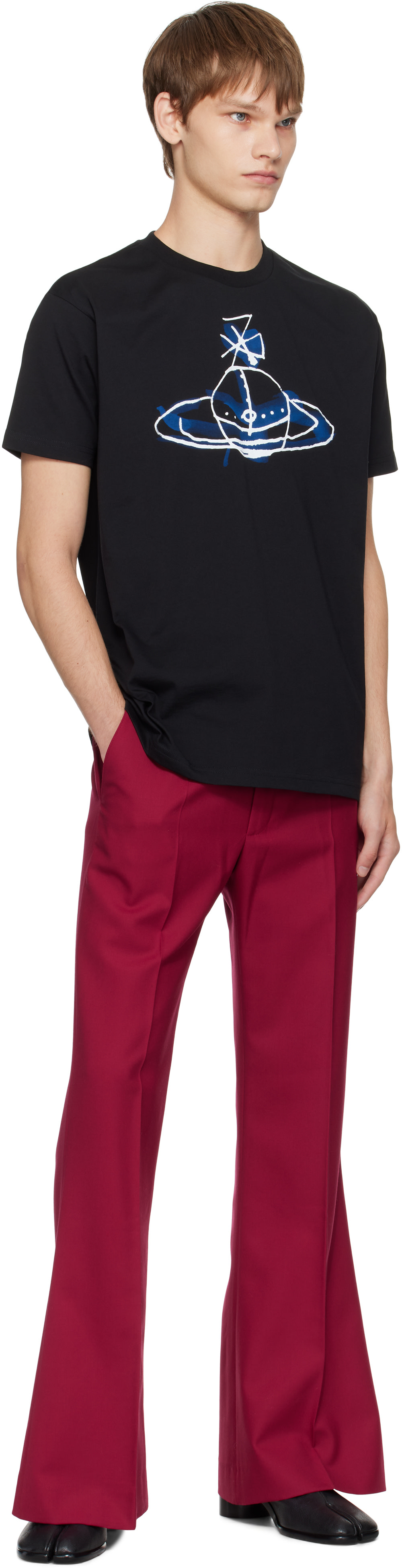 Vivienne Westwood: ブラック Classic Tシャツ | SSENSE 日本