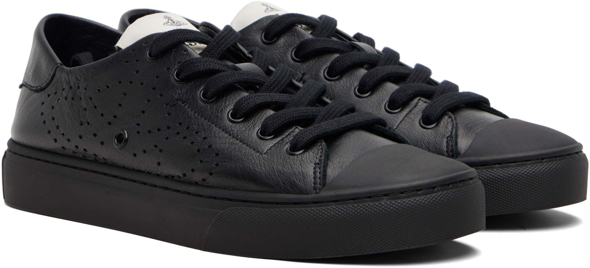 Vivienne Westwood: Black Soft Punch Sneakers | SSENSE