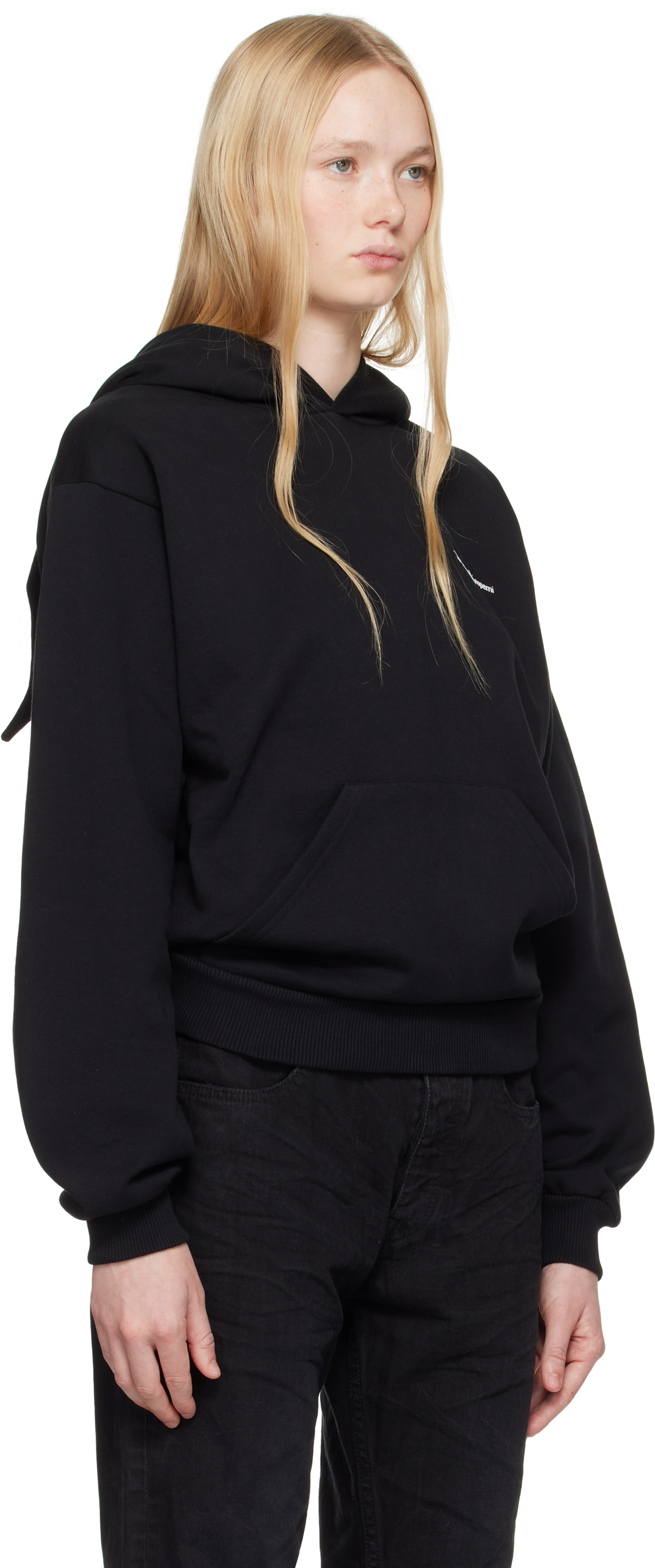Coperni - Pull à capuche noir à appliqués de corne Maleficent - Disney