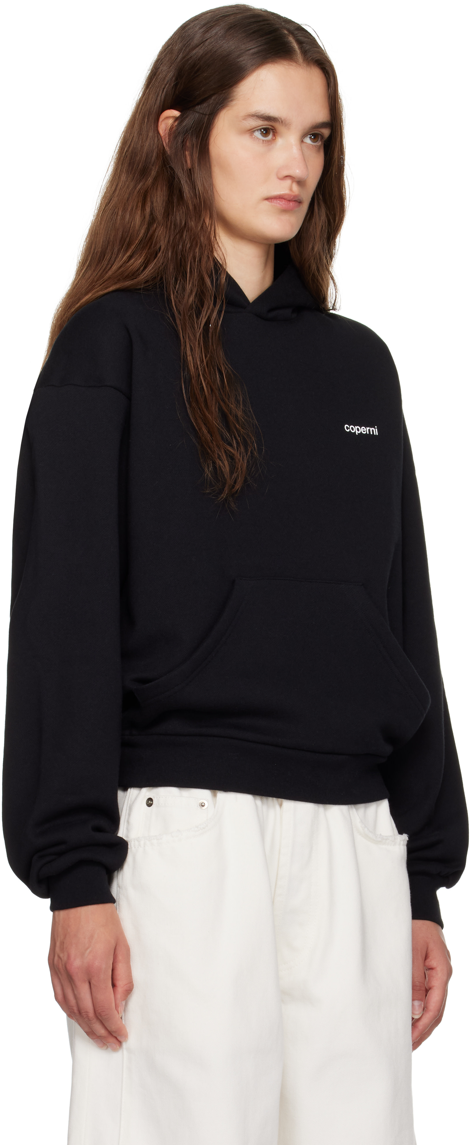 Coperni - Pull à capuche noir à logo