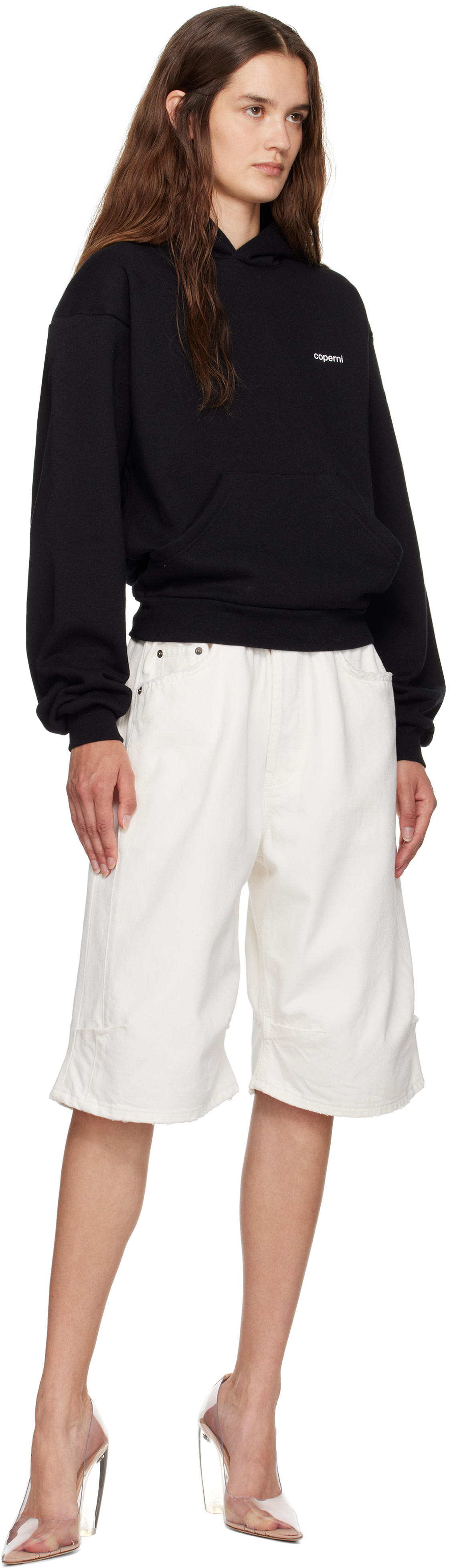 Coperni - Pull à capuche noir à logo