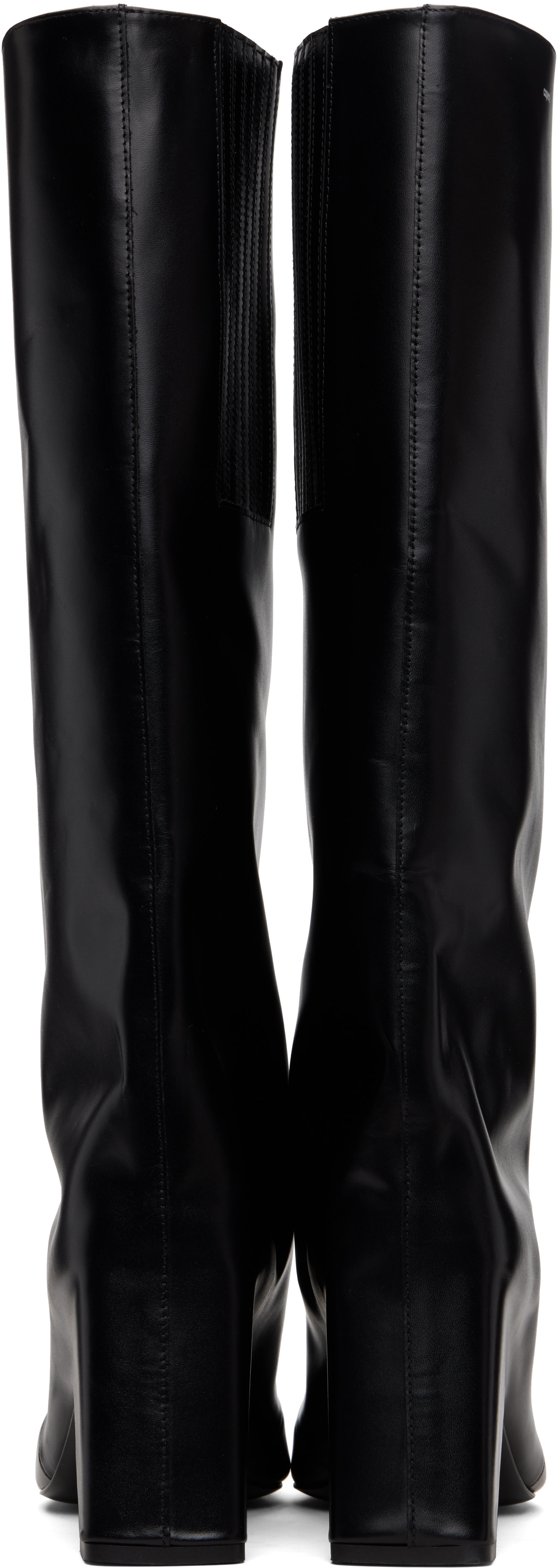 coperni ブラックレザーロングブーツ　サイズ38 Coperni: ブラック Bridge ロングブーツ | SSENSE 日本
