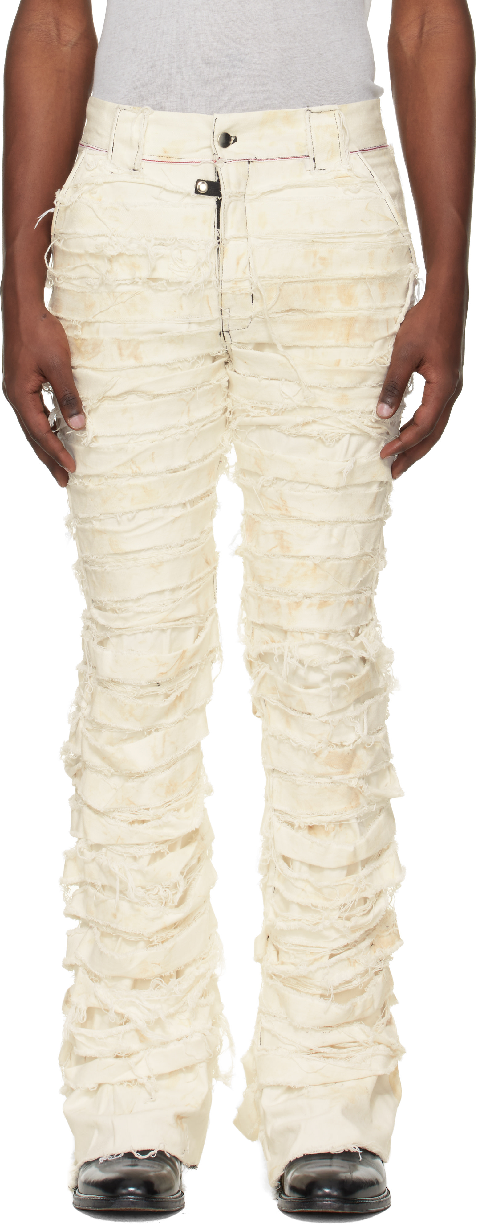 Swampgod - Pantalon Lazarus blanc