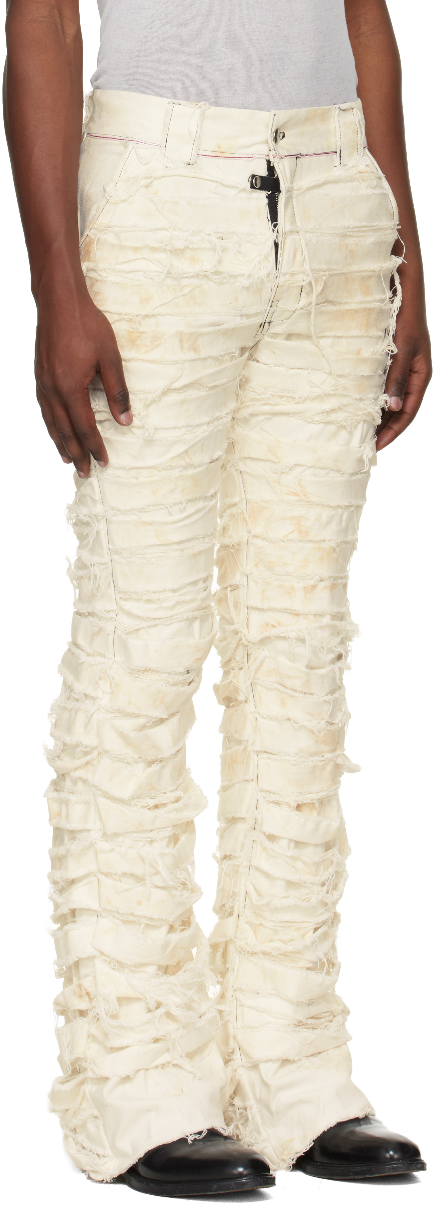 Swampgod - Pantalon Lazarus blanc
