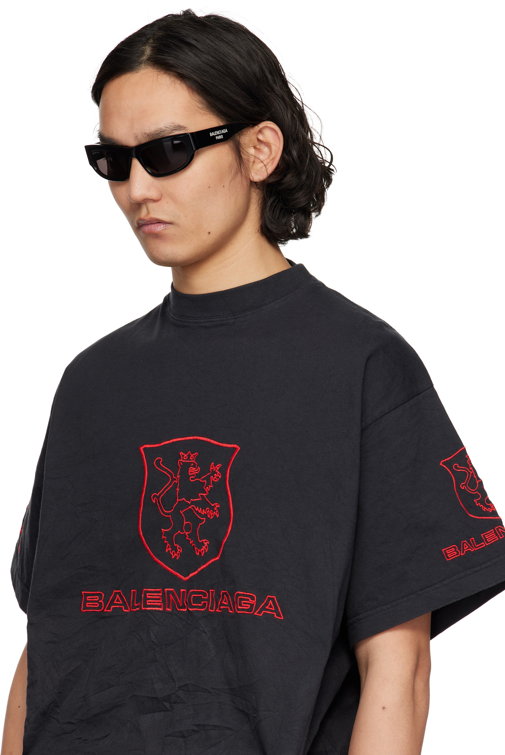 Balenciaga - ブラック スクエアサングラス