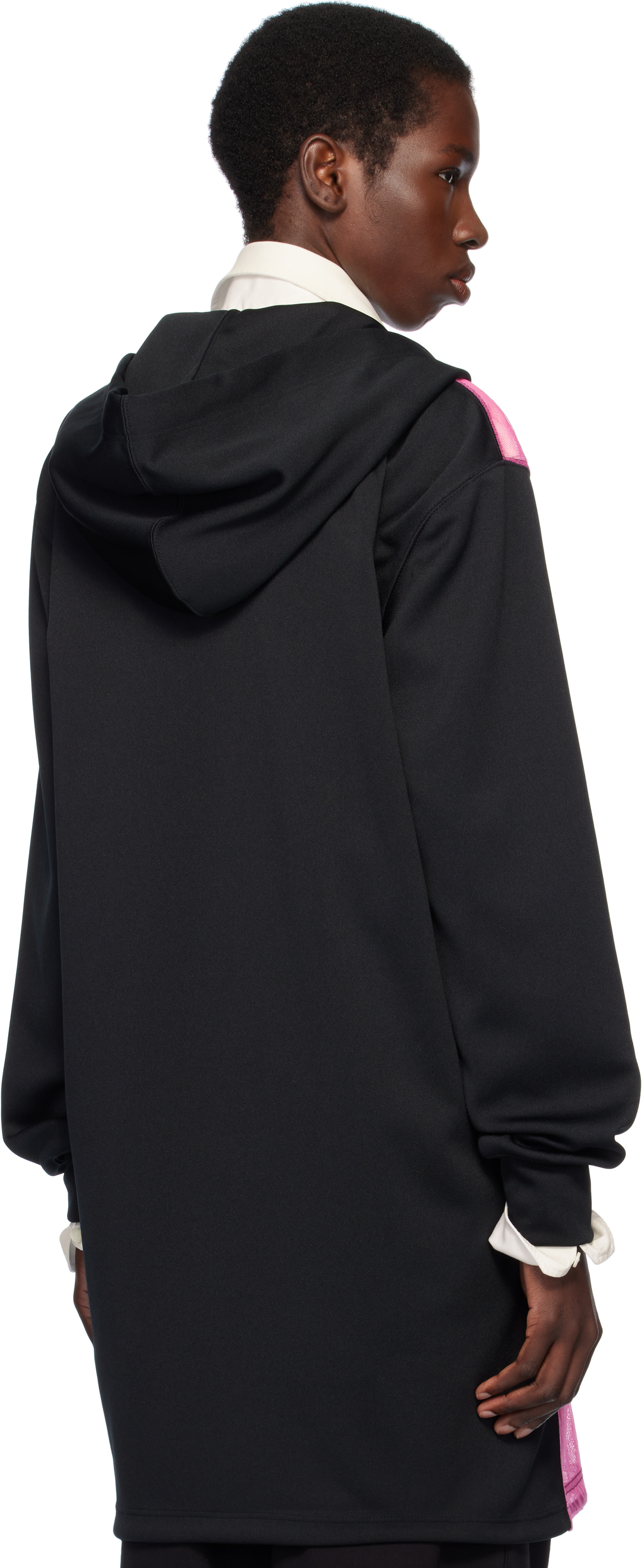 Comme des Garçons Homme Plus: ブラック＆ピンク Polyester Thick
