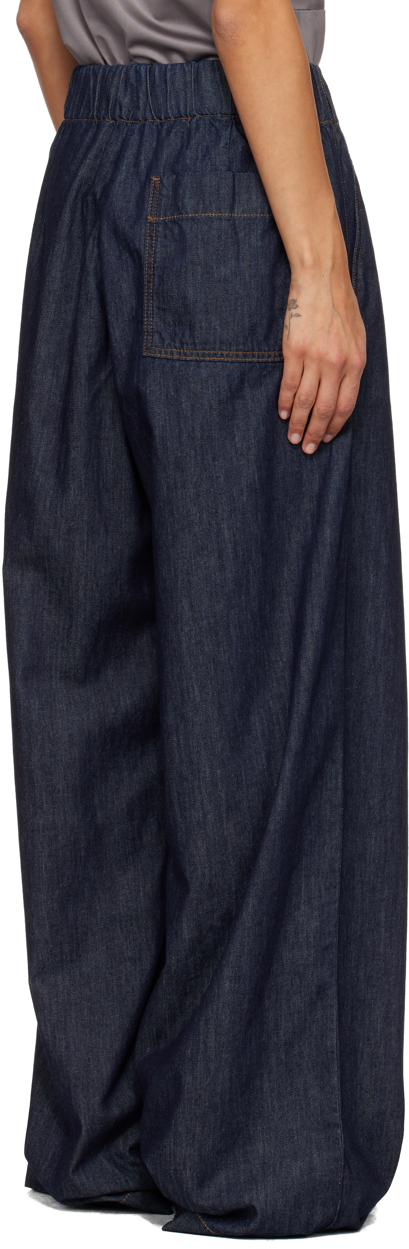 DRIES VAN NOTEN　21aw　マーブルデニムワイドデニム DRIES VAN NOTEN 21AW マーブルワイドデニム 【公式通販】