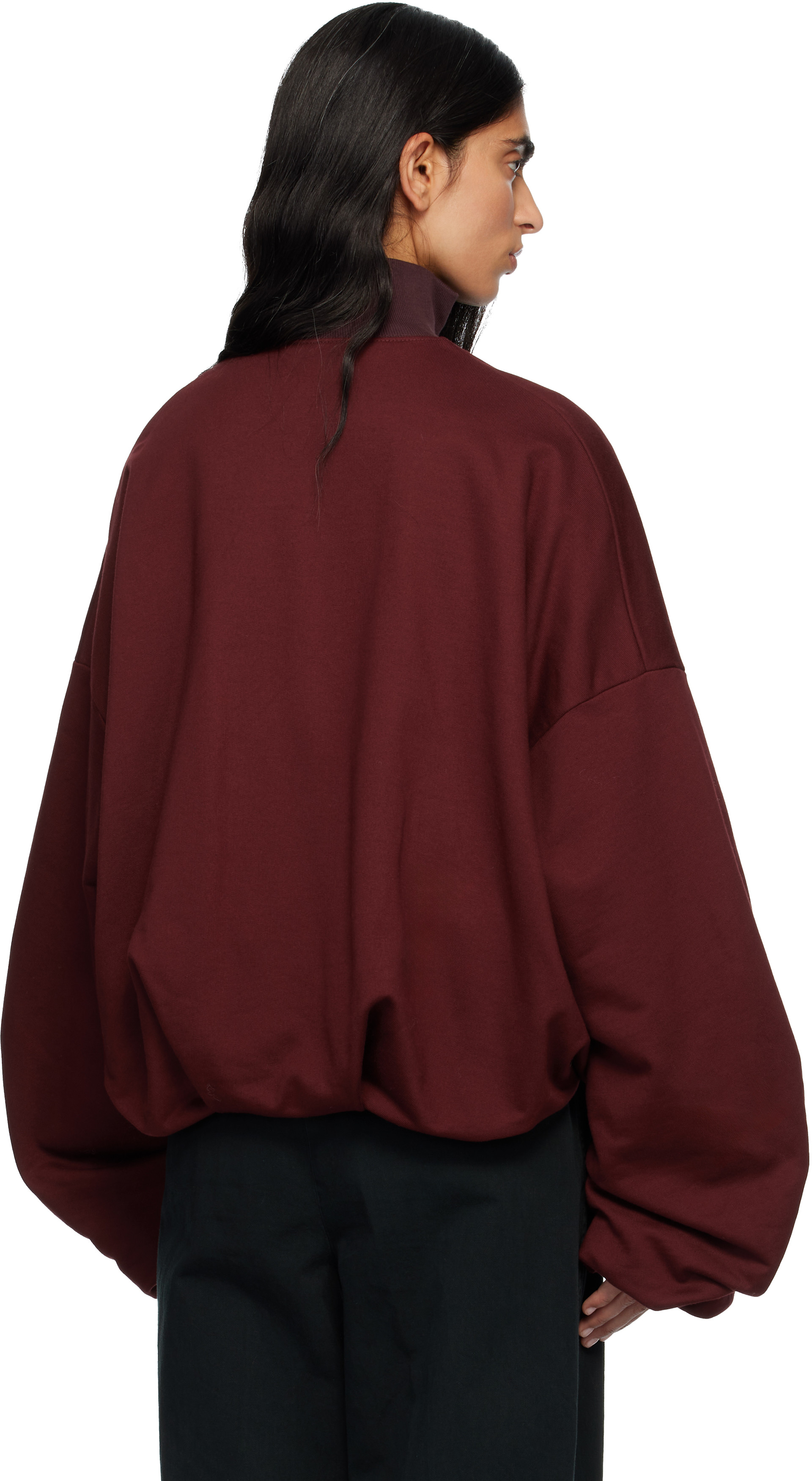 Dries Van Noten ハンドペイント風 ジャケット ポリエステル Dries Van Noten: Pink Floral Coat | SSENSE