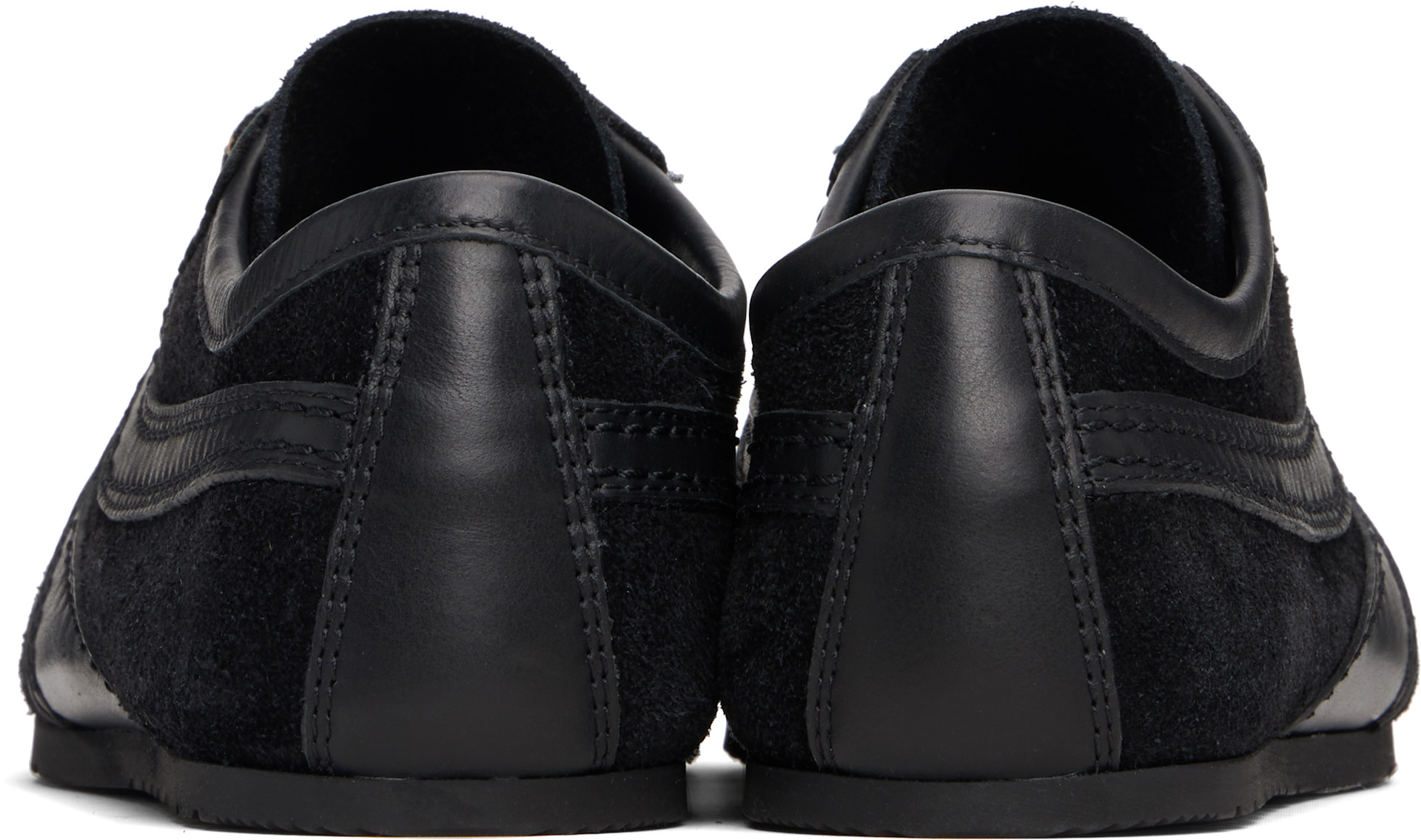 Dries Van Noten - Baskets noires en suède