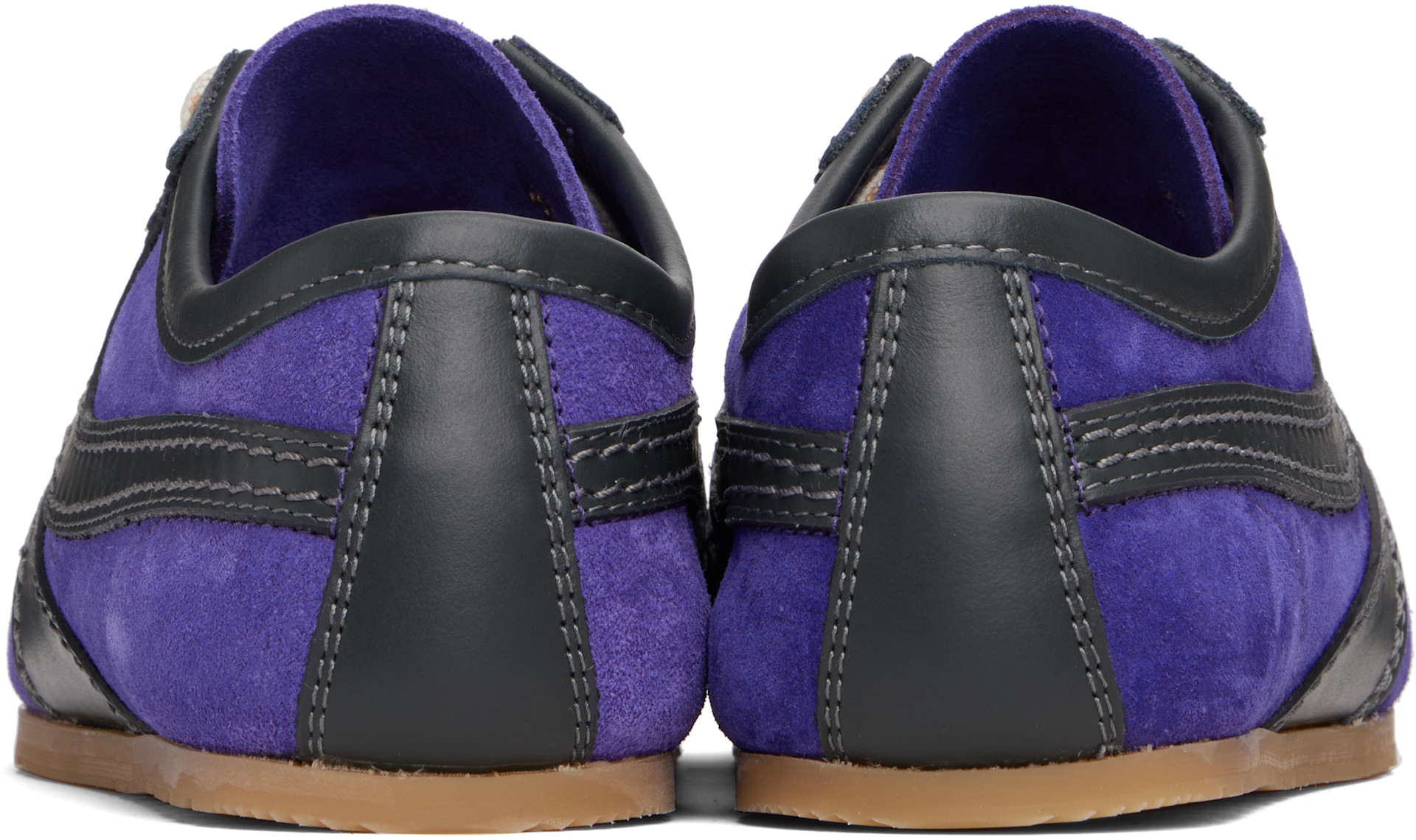Dries Van Noten - Baskets mauves en suède