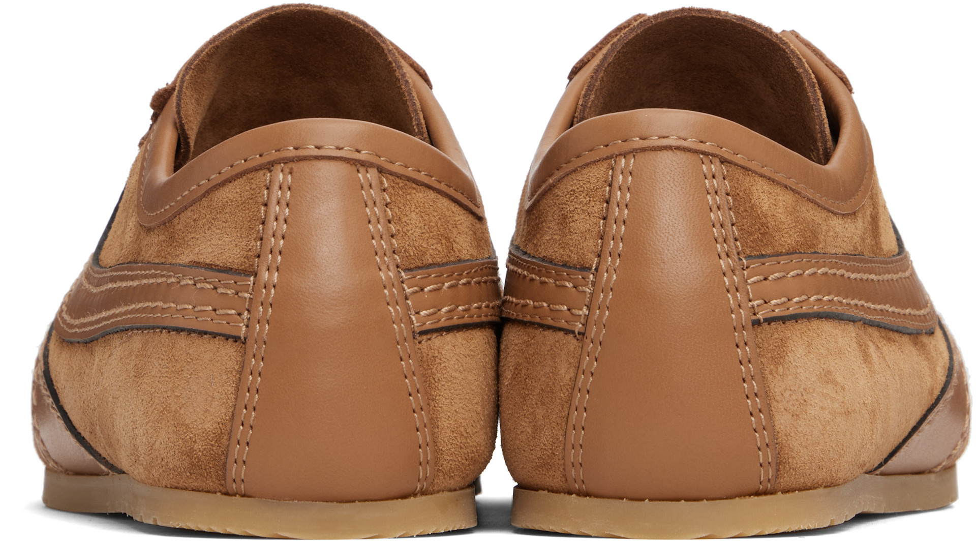 Dries Van Noten - Baskets brun clair en suède