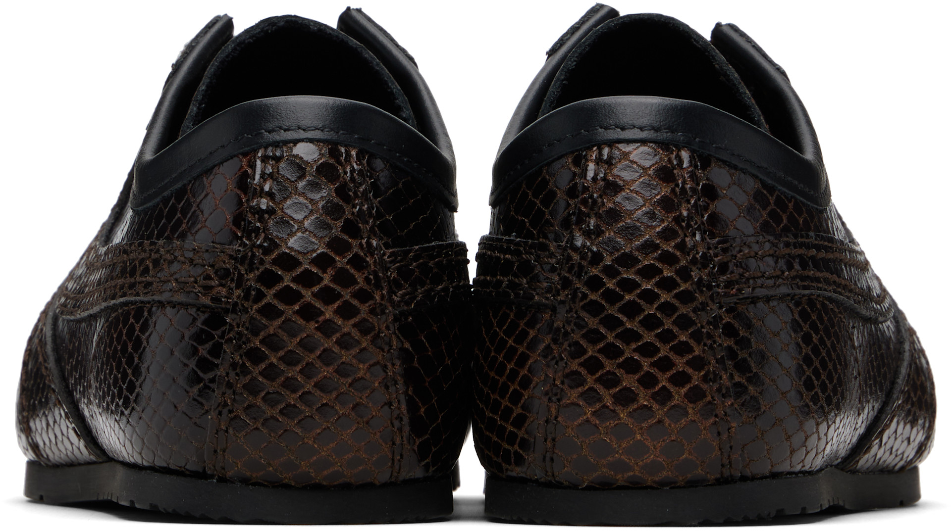 Dries Van Noten: Brown Leather Sneakers | SSENSE