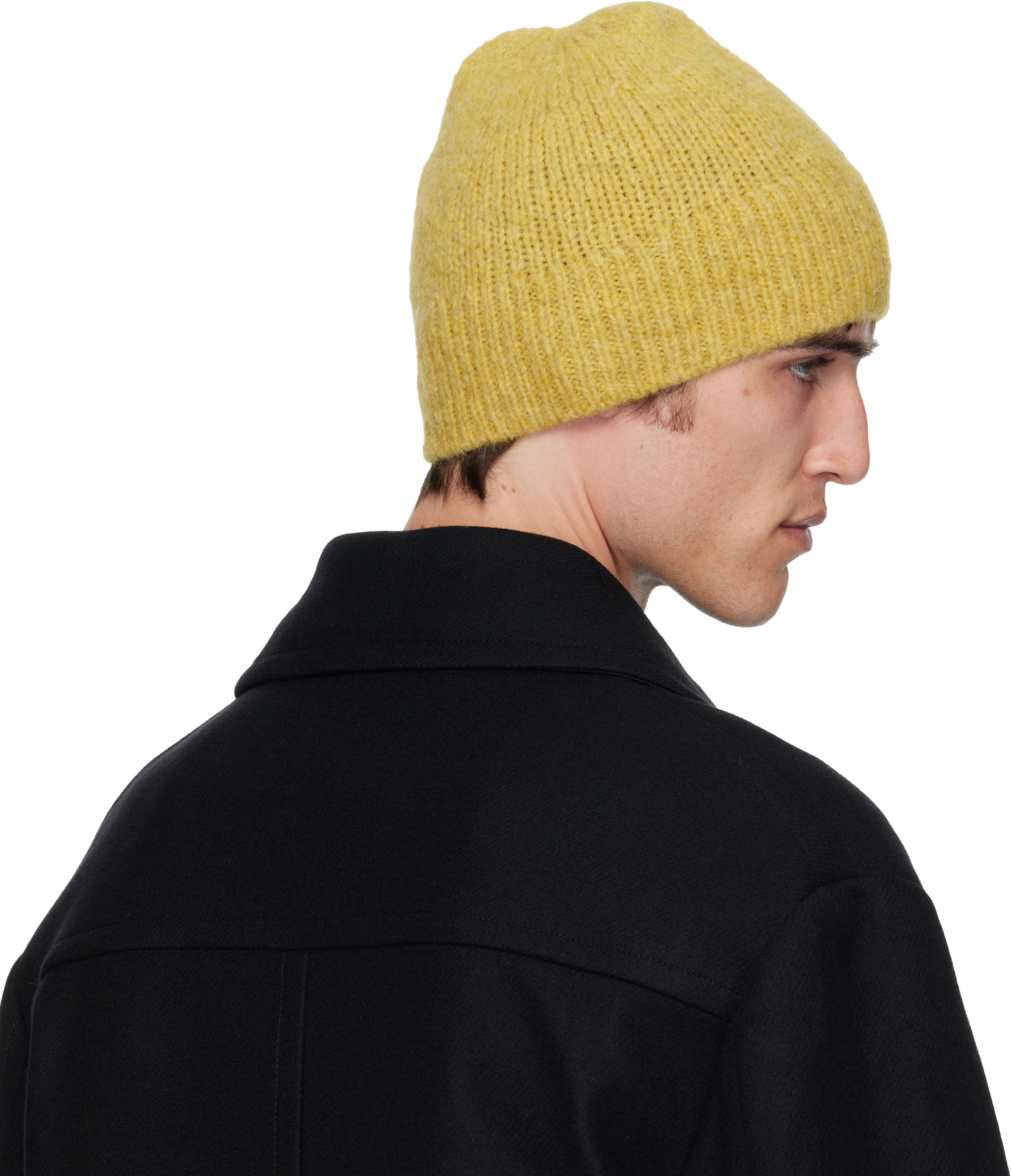 Dries Van Noten - 옐로우 알파카 비니
