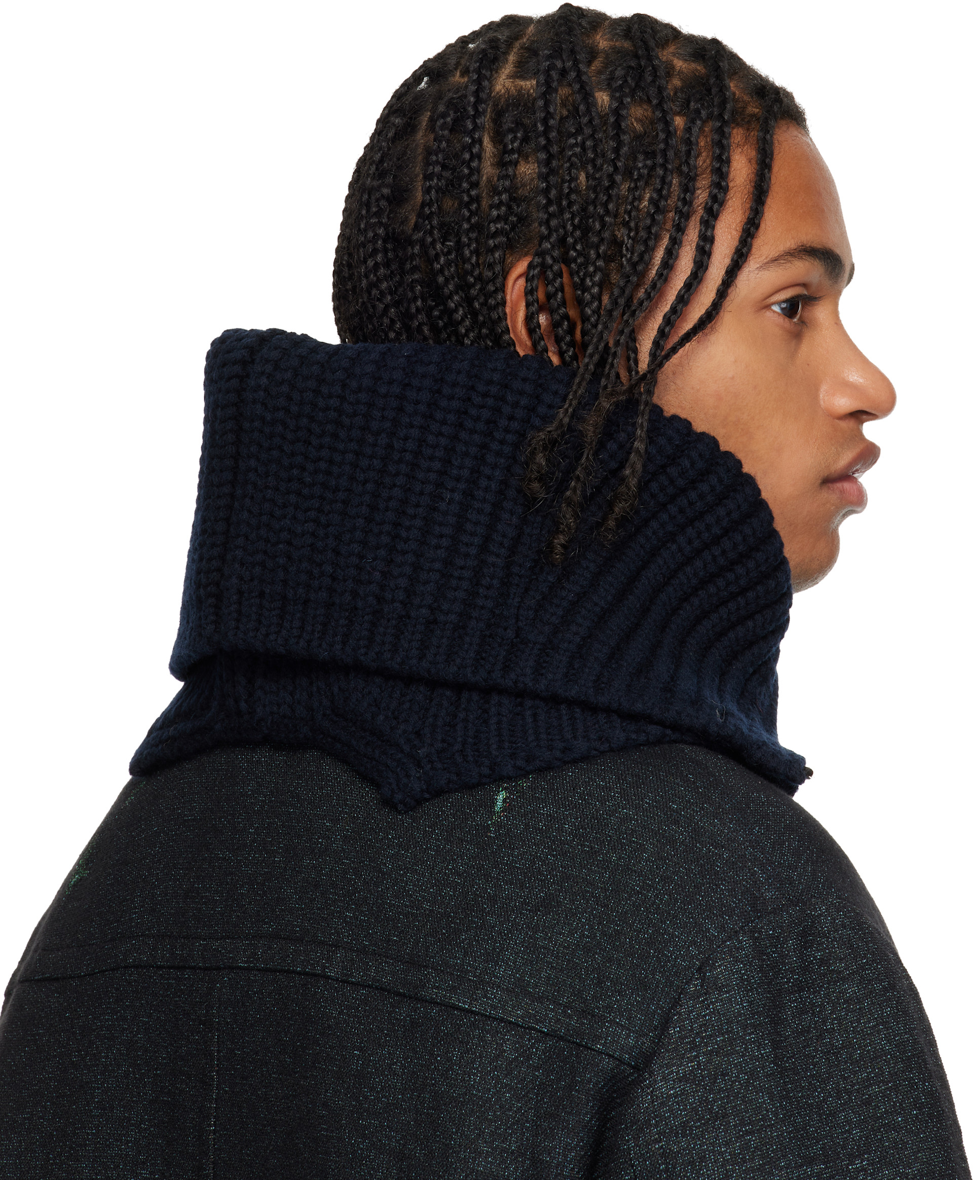 Dries Van Noten - Black Wool Collar