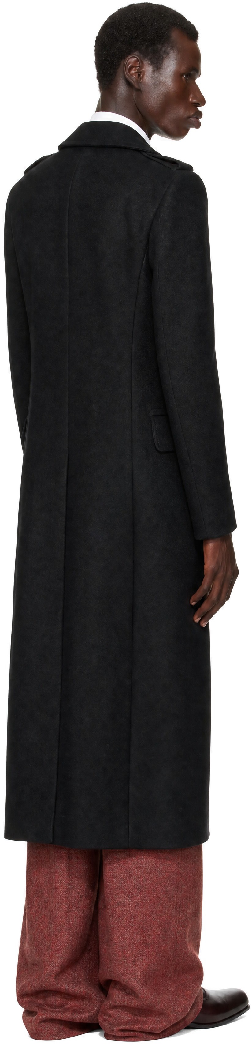 Dries Van Noten - Black Long Wool Coat