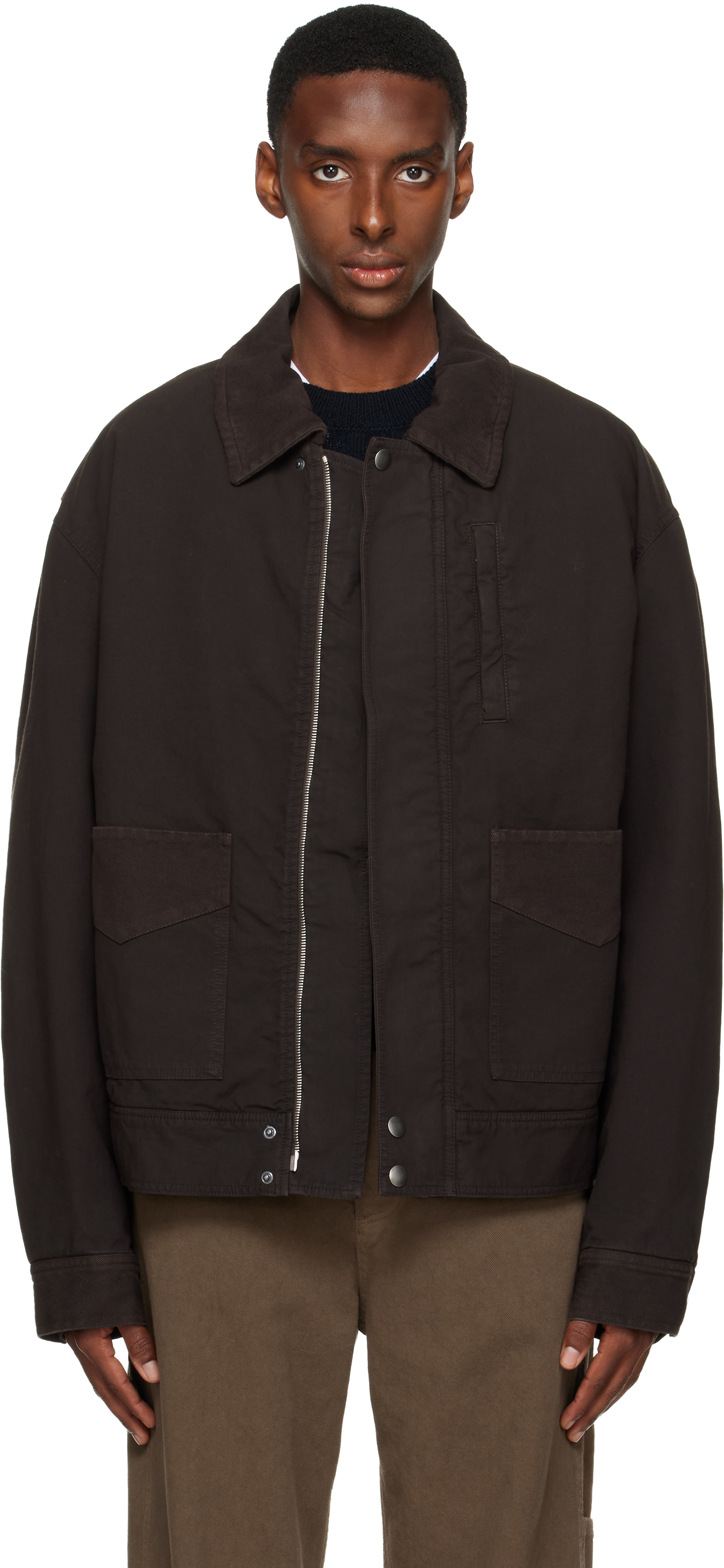 Dries Van Noten - Blouson isolé brun