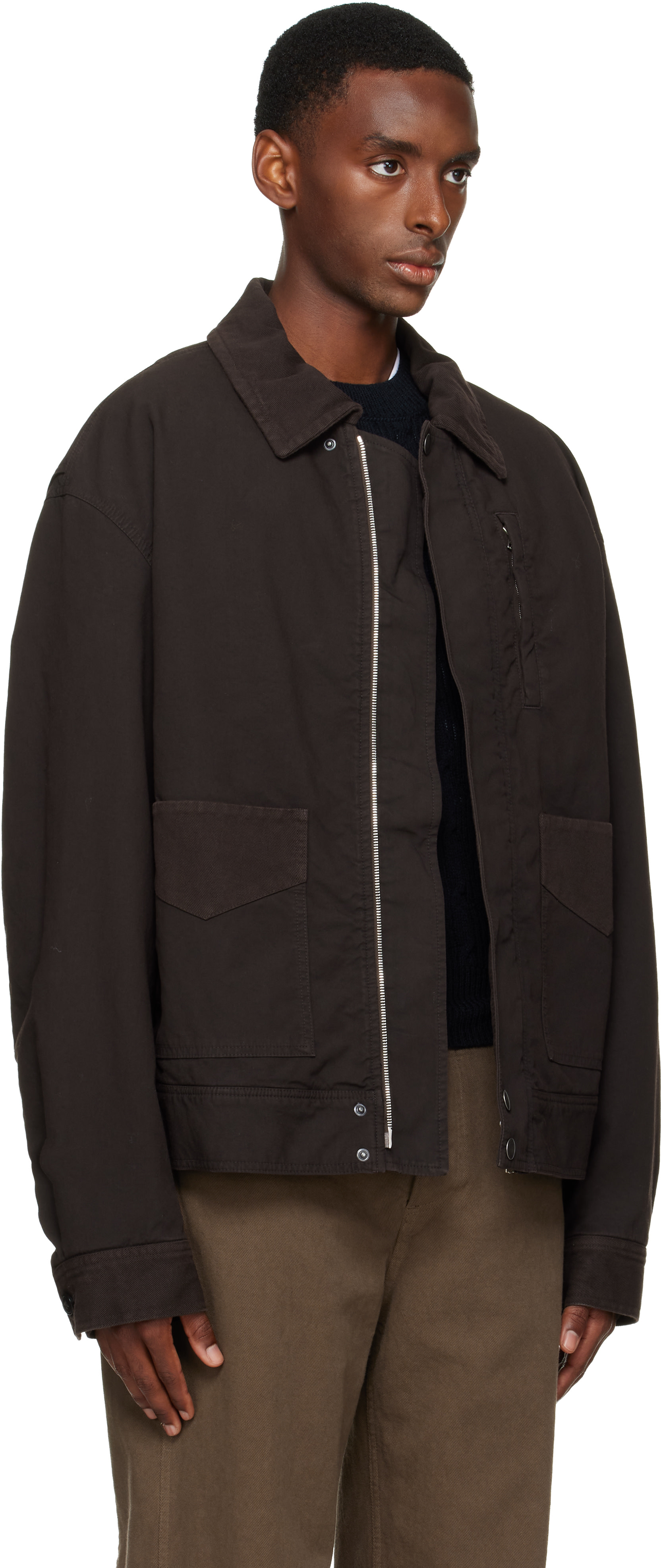 Dries Van Noten - Blouson isolé brun