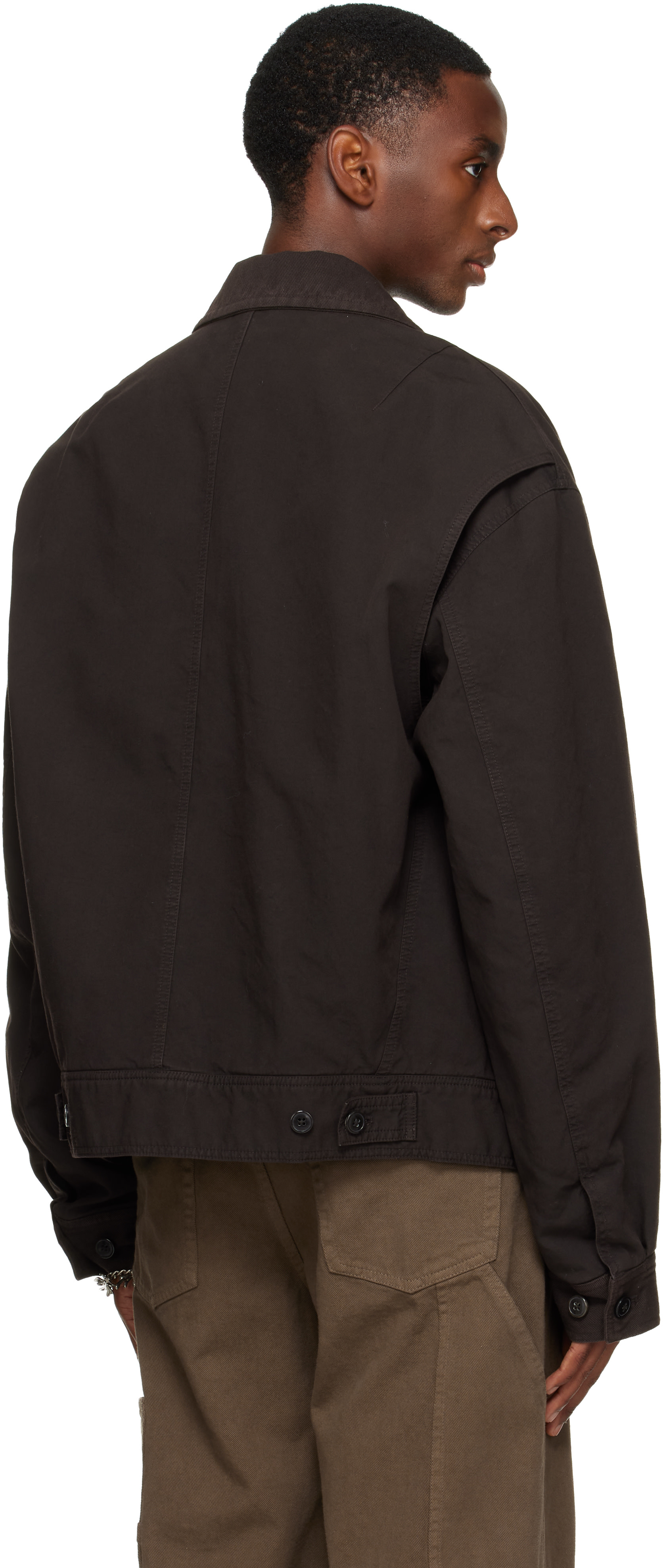 Dries Van Noten - Blouson isolé brun