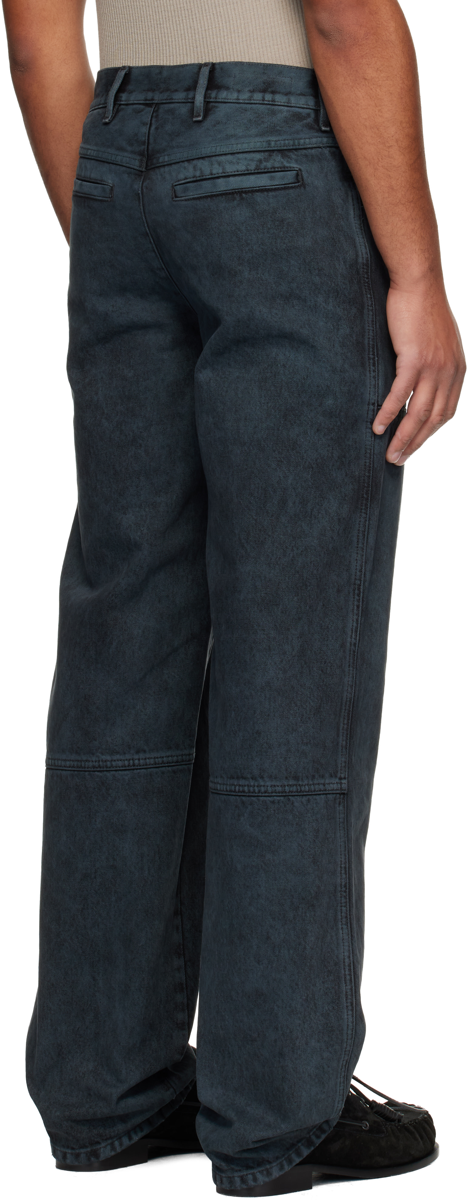 Dries Van Noten: Navy Faded Jeans | SSENSE